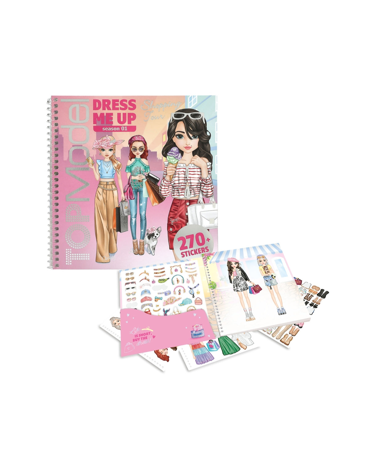 TOPModel Dress Me up Shopping Tour Stickersbog