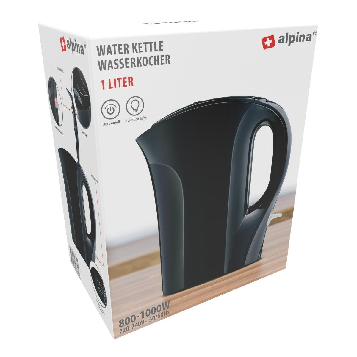 Kogekedel 1 liter sort - ALPINA