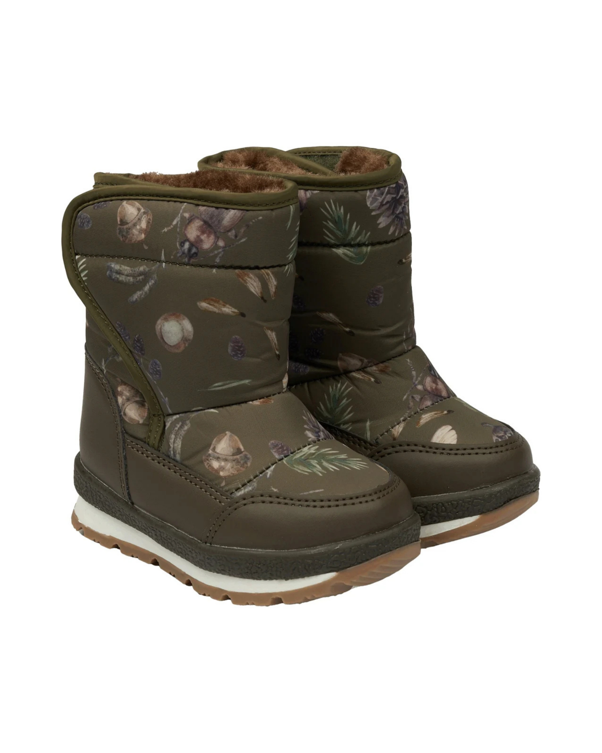 Grøn - Burnt Olive - Mikk-Line - Vinterstøvler - 70001