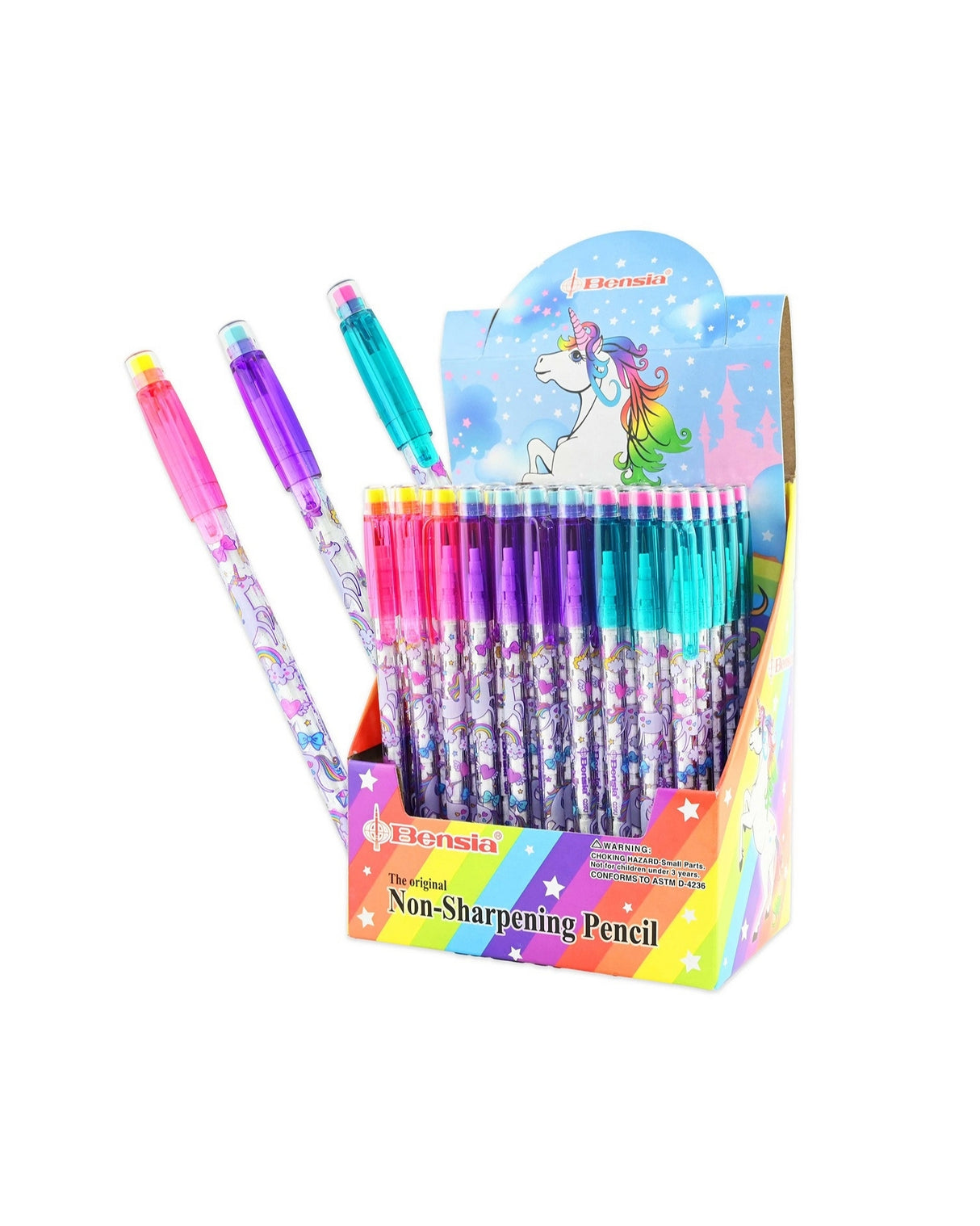 Blyant "skup-op" med viskelæder og Enhjørning