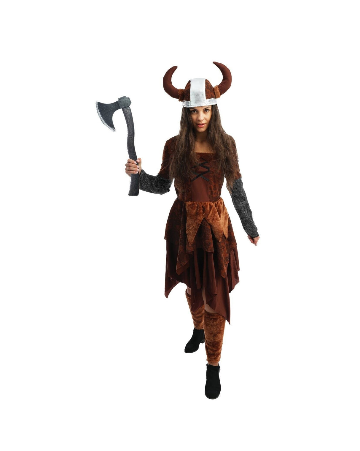 Witch wig - Black and gray