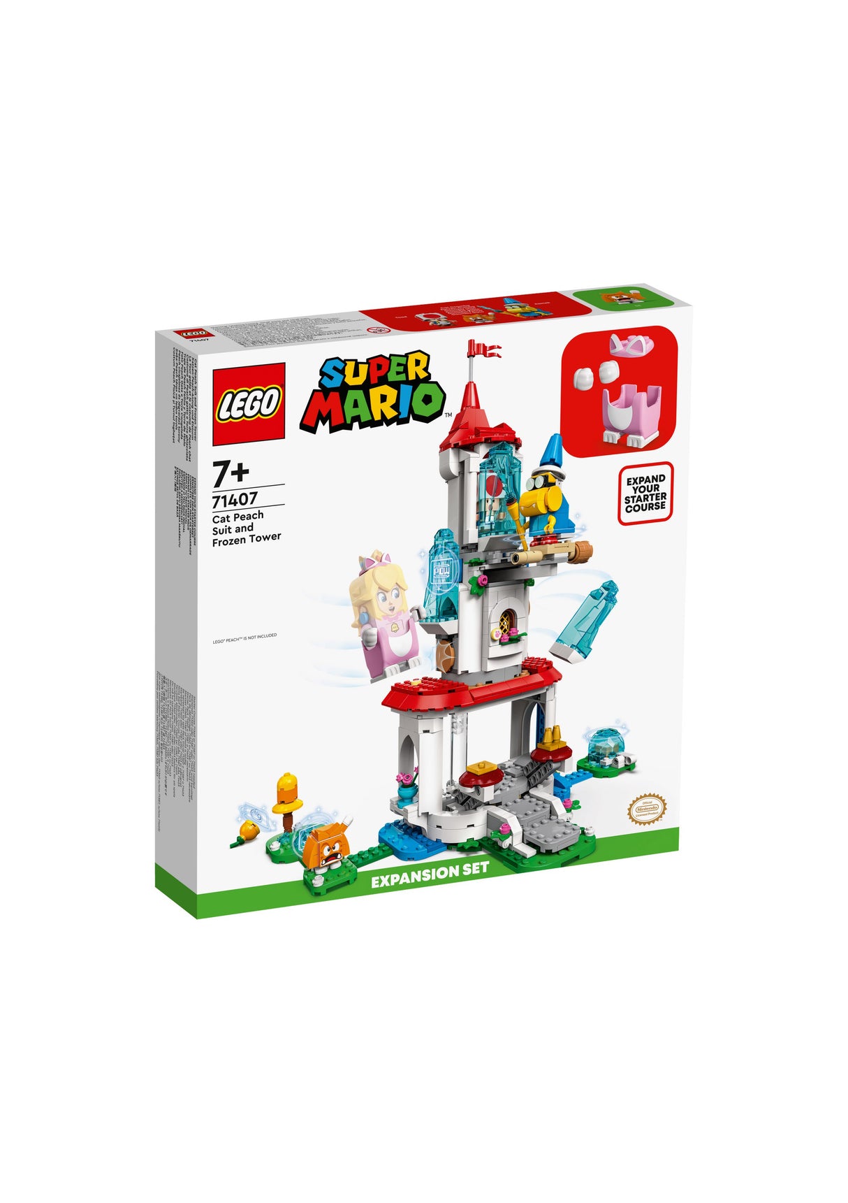 LEGO 71407 Super Mario Peach-kattedragt og frosttårn – udvidelsessæt - LEGO Super Mario