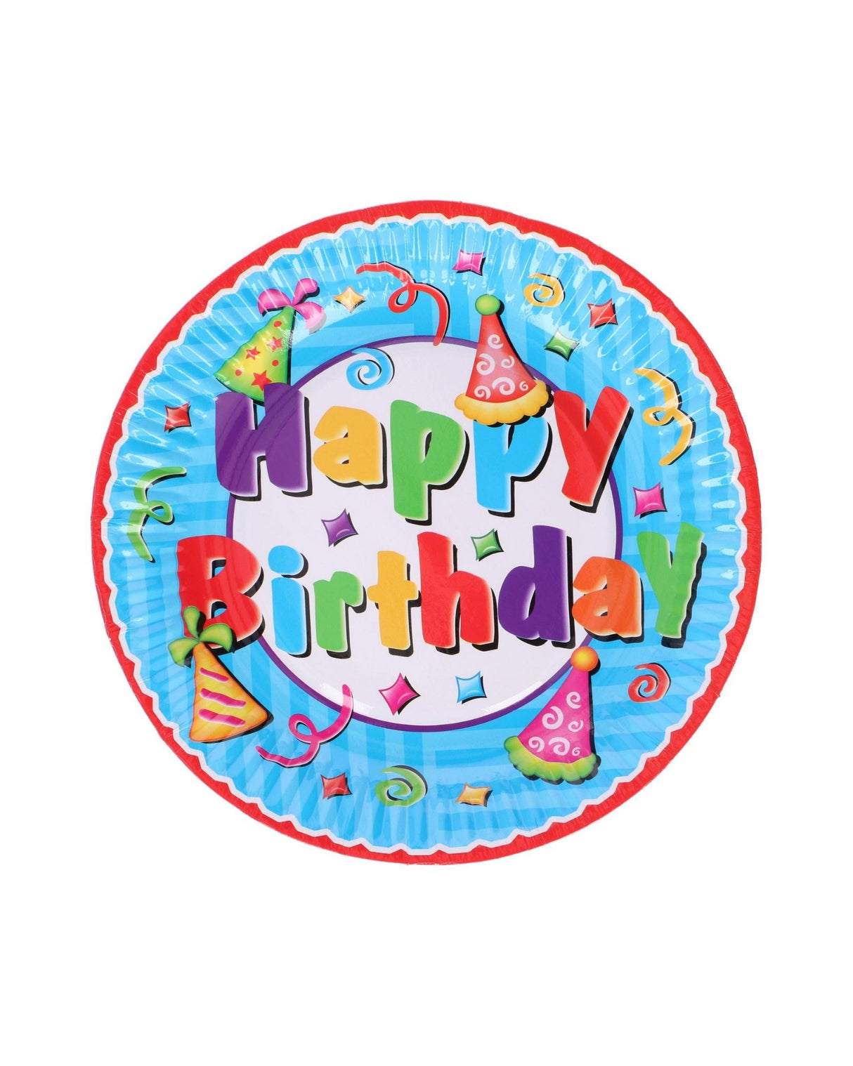 Paptallerkner "Happy birthday" Ø18 cm 6 stk