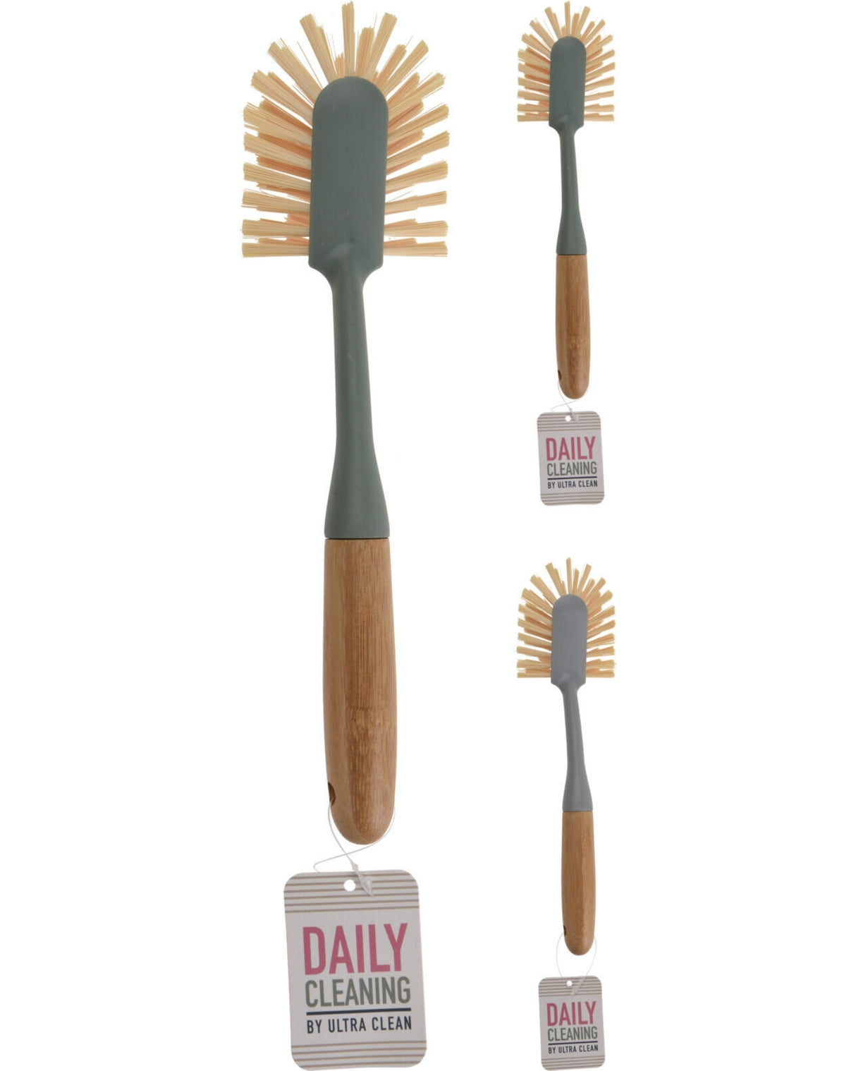 Dishwashing brush with bamboo handle 1 pc.