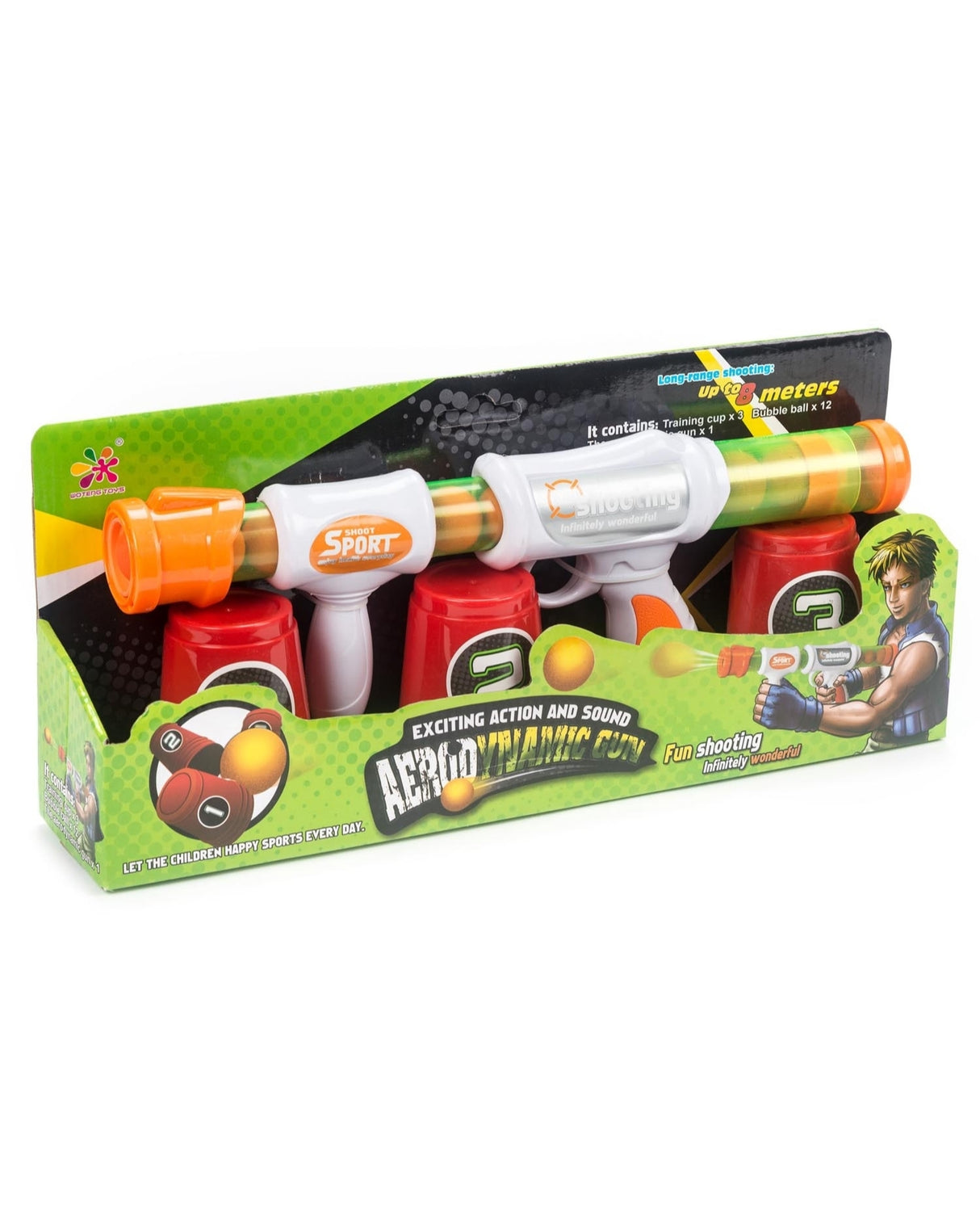 Pumpegevær med 12 kugler