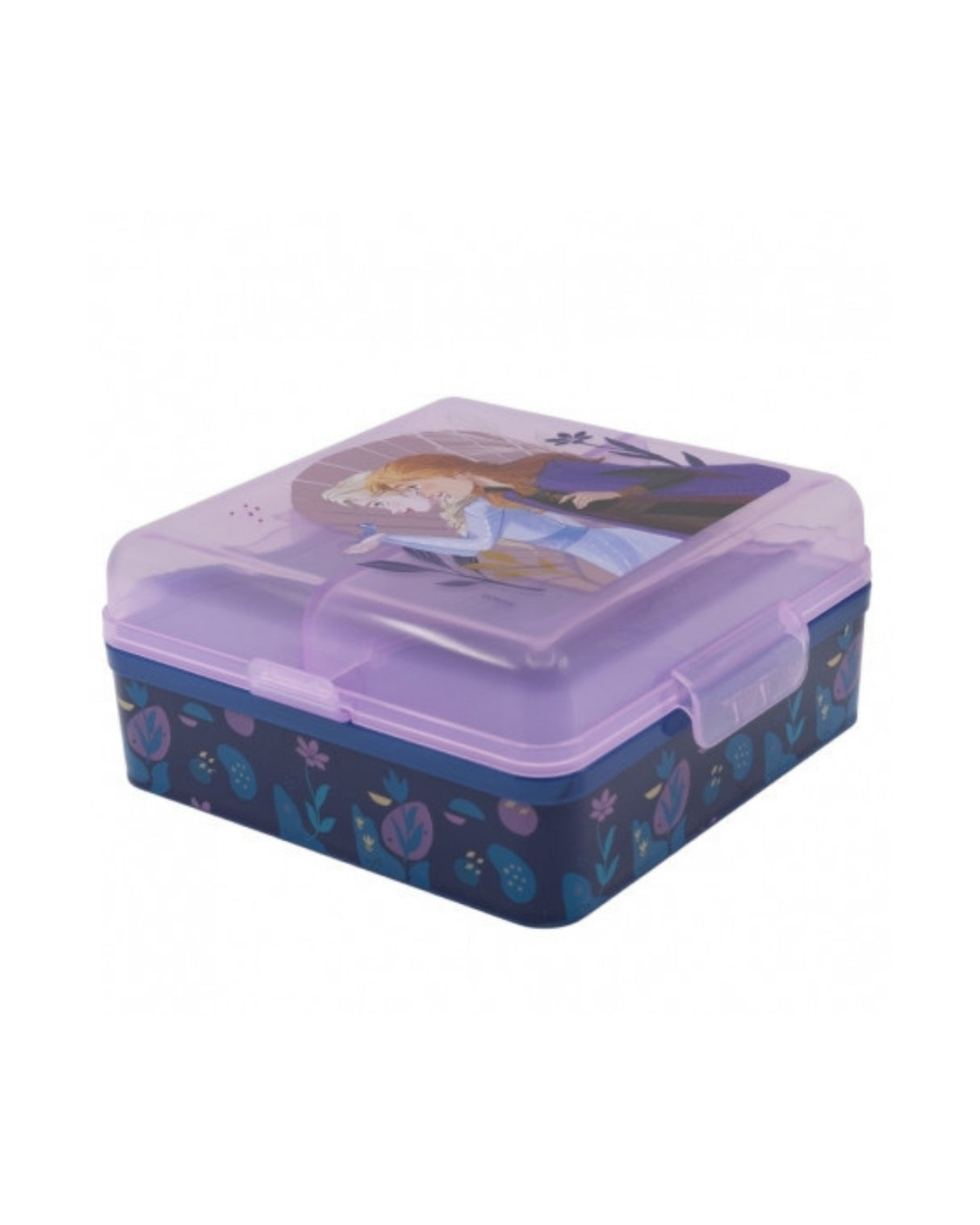 Disney Frozen madkasse med rum, firkantet