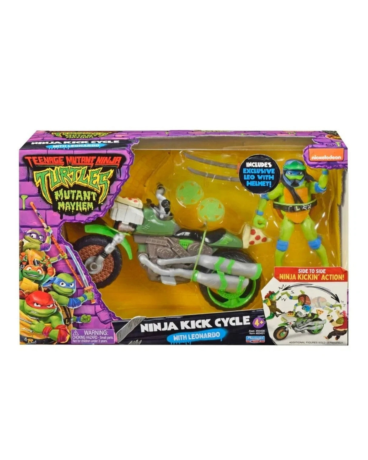 Turtles Mutant Mayhem Vehicle with Figur - Leonardo