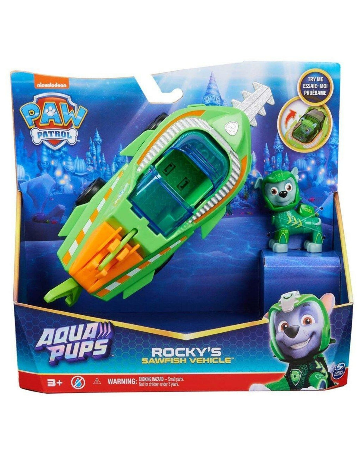 Paw Patrol Aqua Themed Vehicles - Rocky
