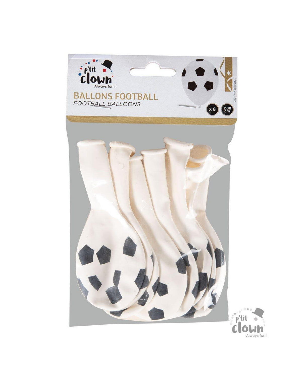 Balloons Ø 30 cm - Football - x8