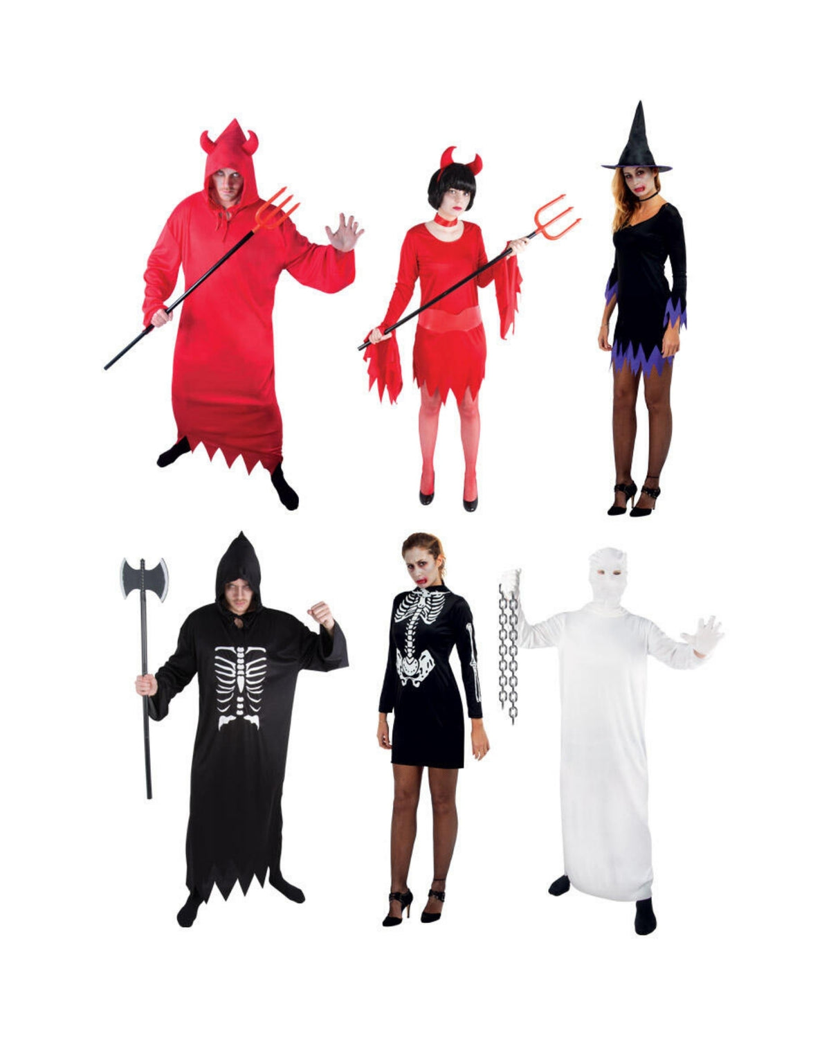 Halloween kostumer - Voksen One size 6 ass