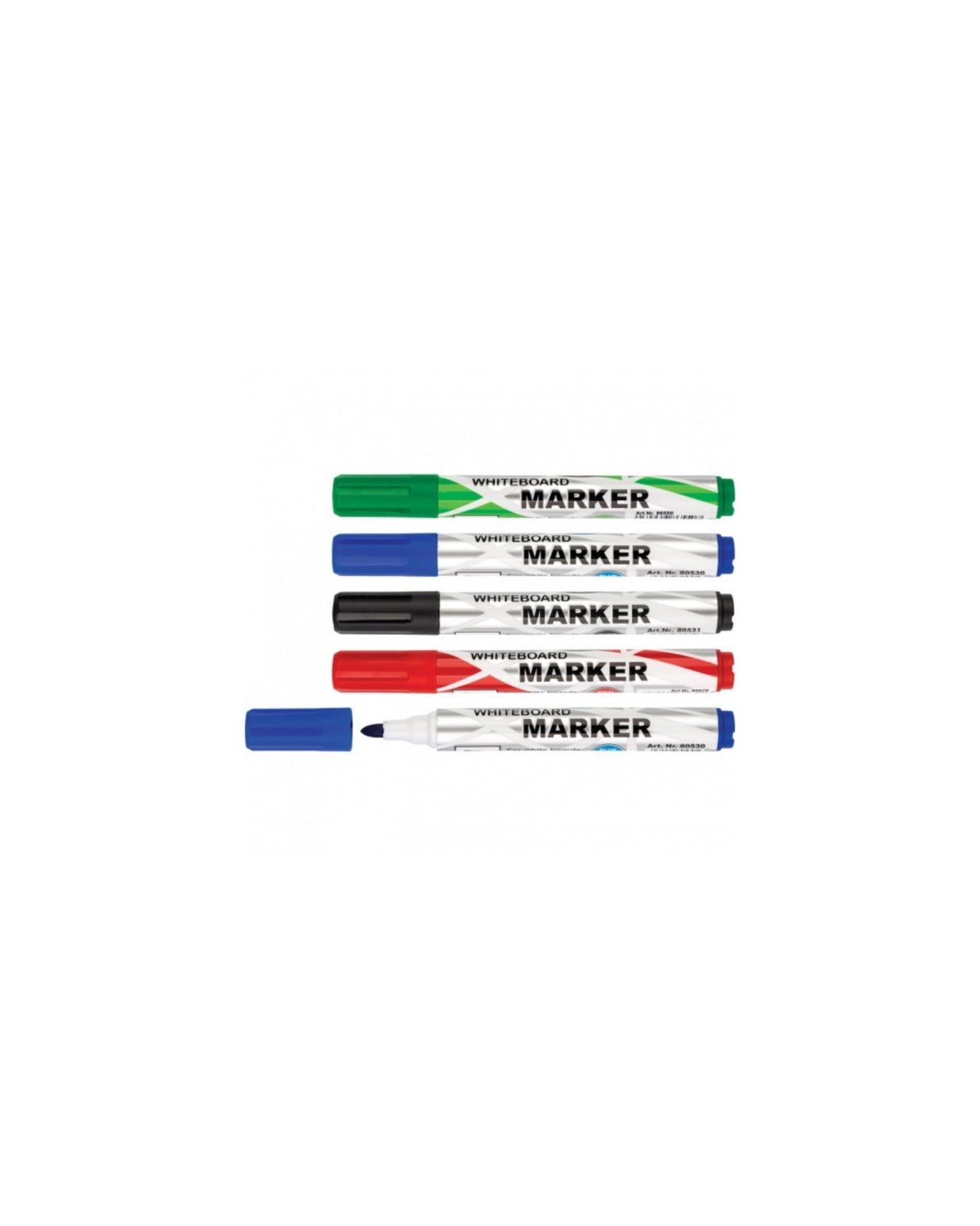 Whiteboardmarker 2x5 mm SORT 1 stk