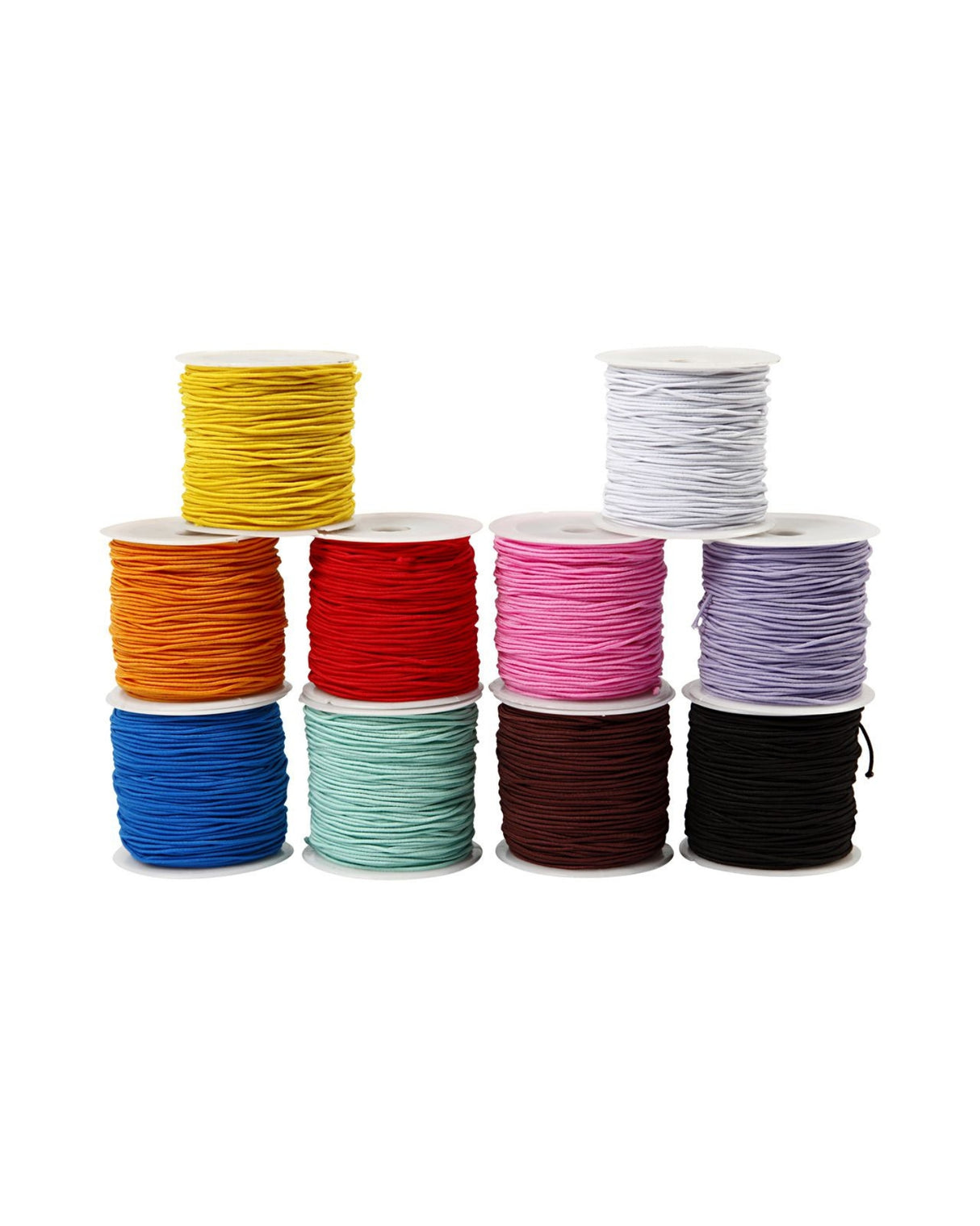 Elastiksnor 1 mm - 25 meter - Rund stofelastik