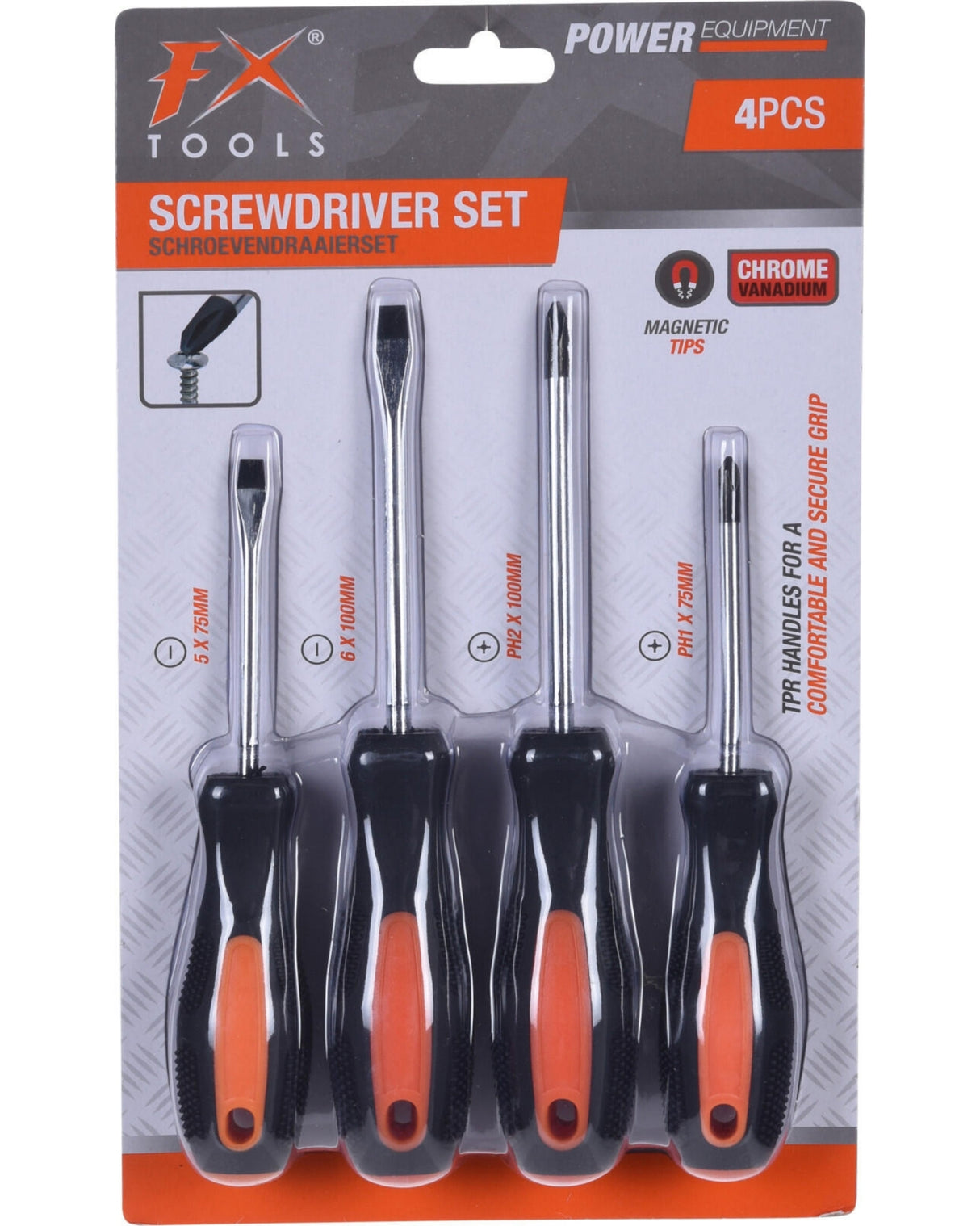 Skruetrækkersæt 4 dele