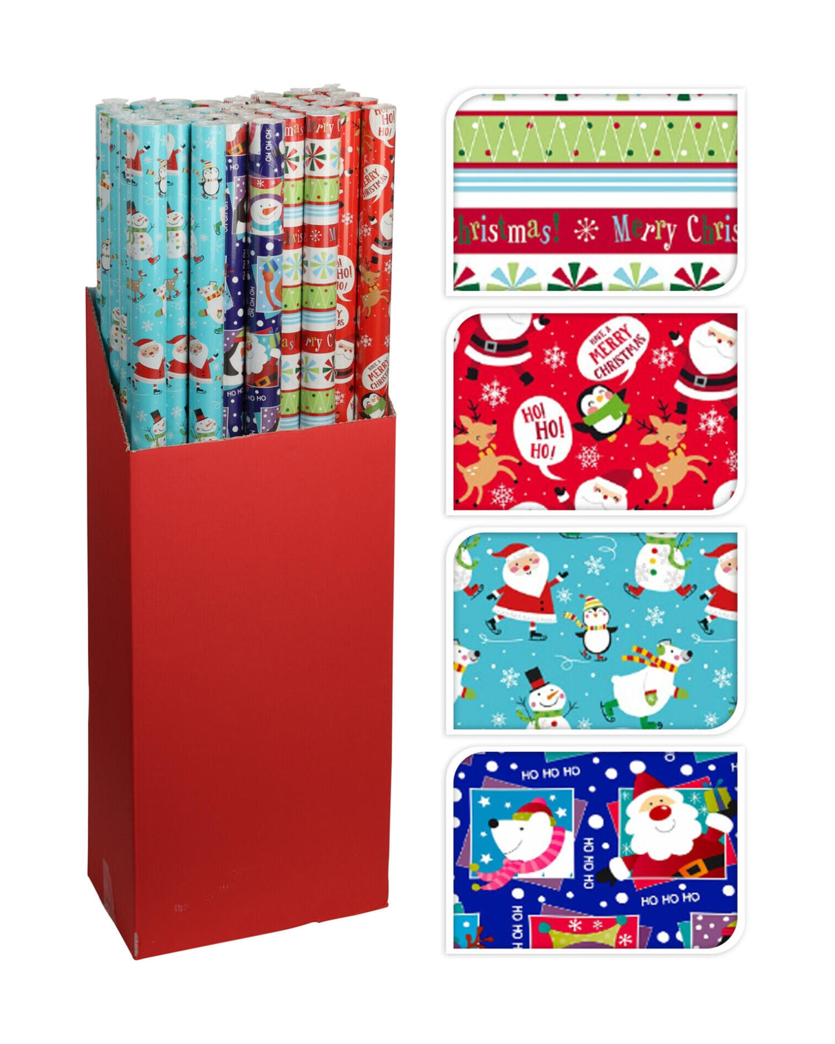 Gavepapir 100x500cm 1rl - Jul