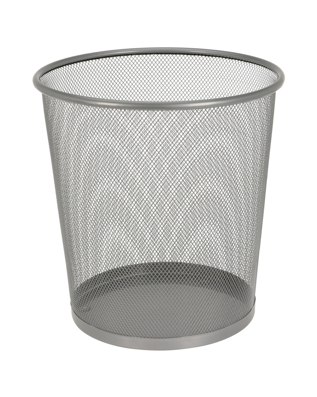 Papirkurv i metal sølv farvet