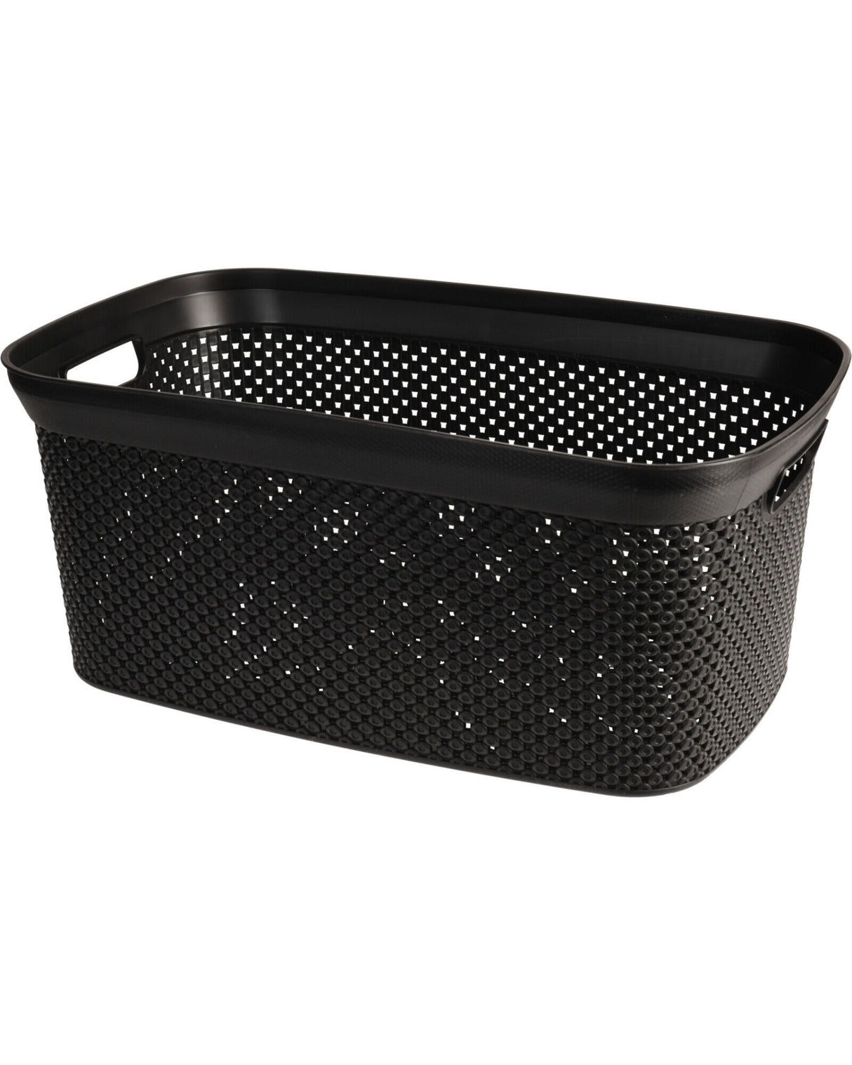 Vaskekurv 35 liter 54x34cm - Sort