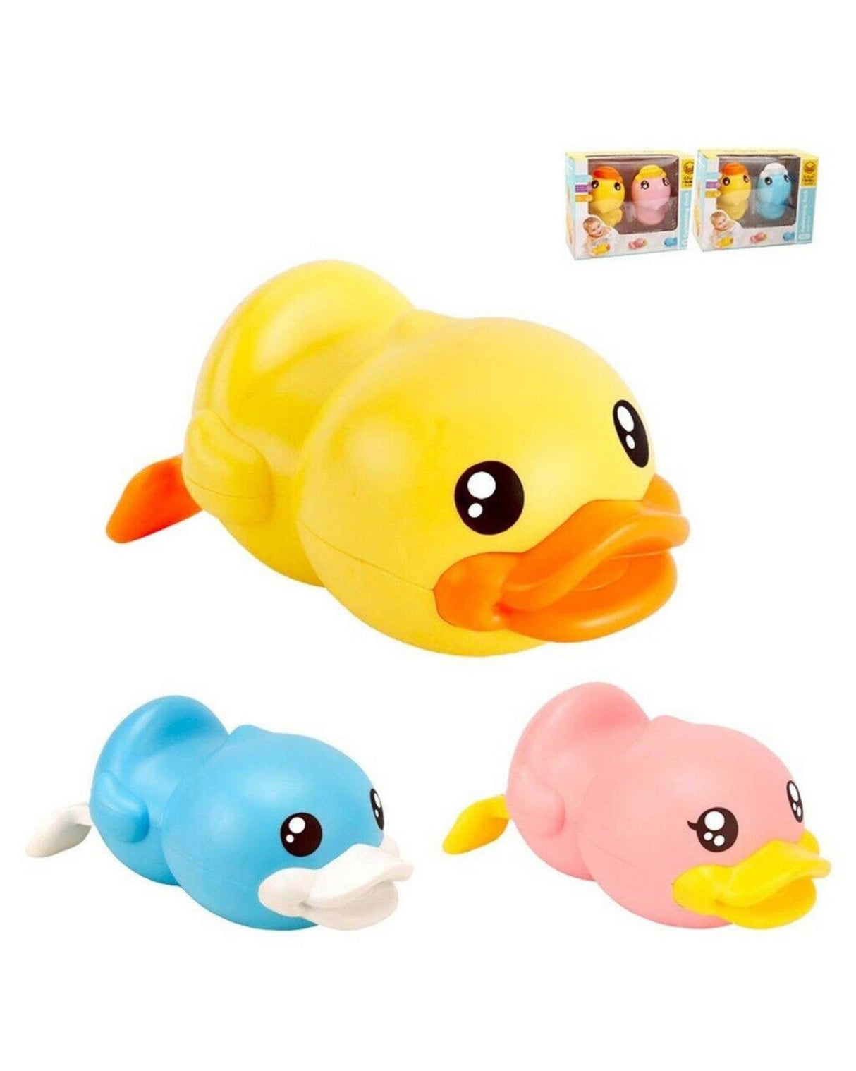 Duck Wind Up Bath Duck - Package of 2 pcs