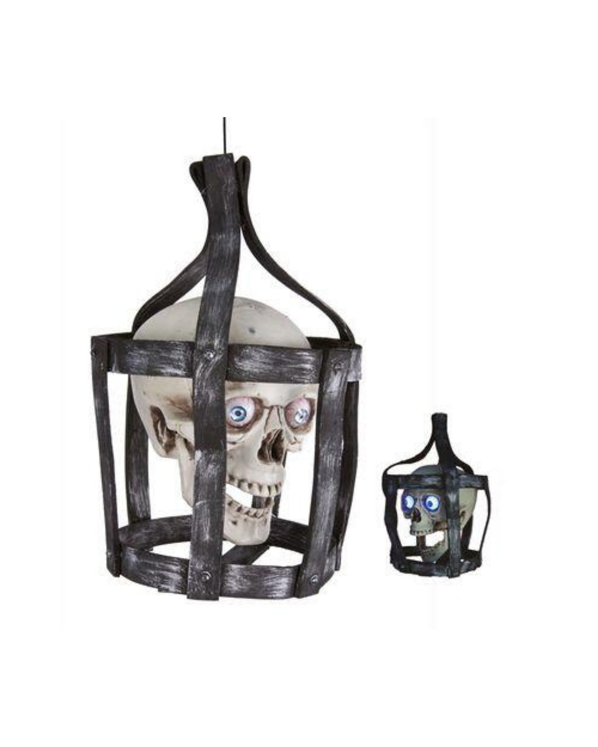 Lampe med kranie - H 35cm - lyd og bevægelse