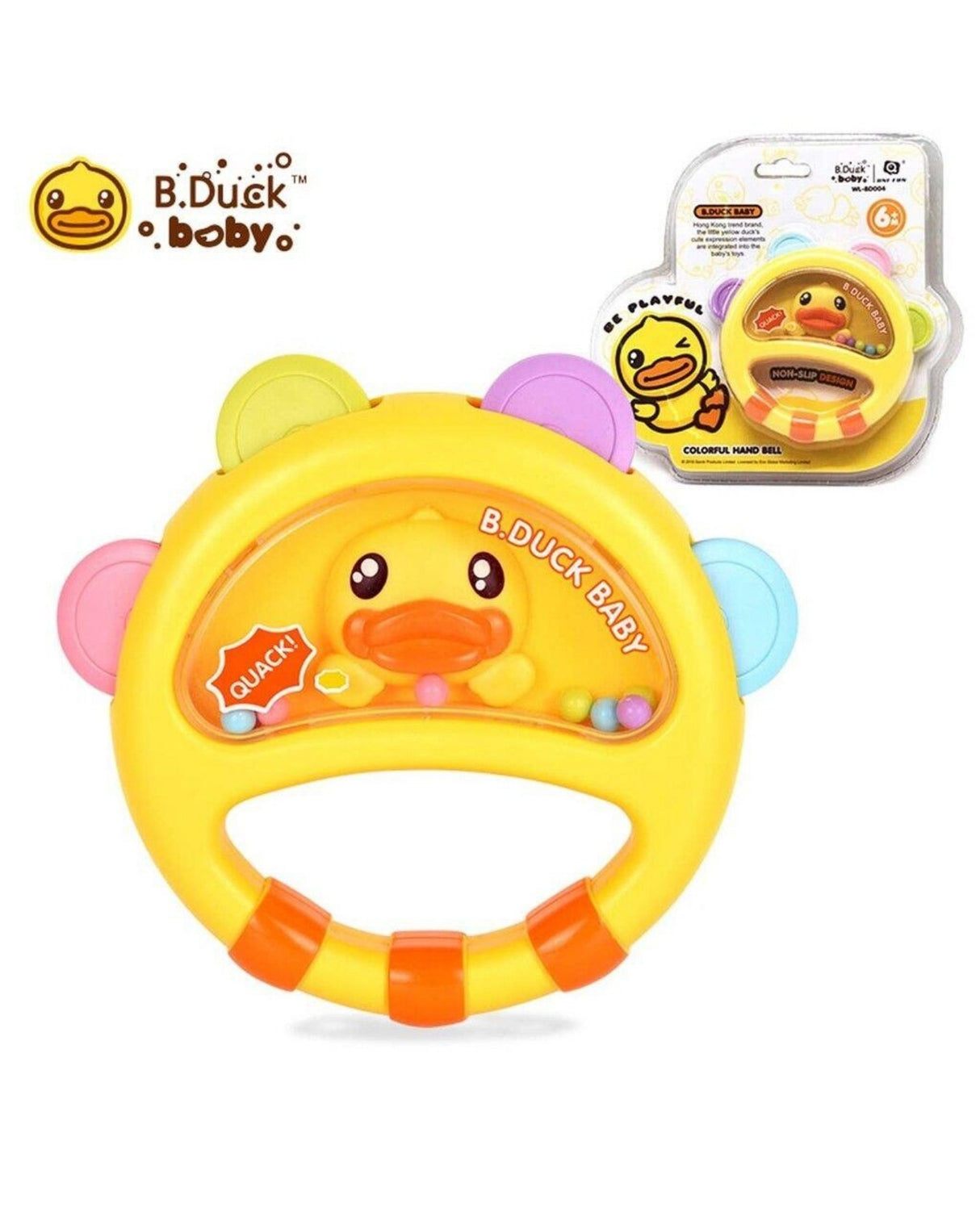 Duck Colorful Rattles Hand Bell