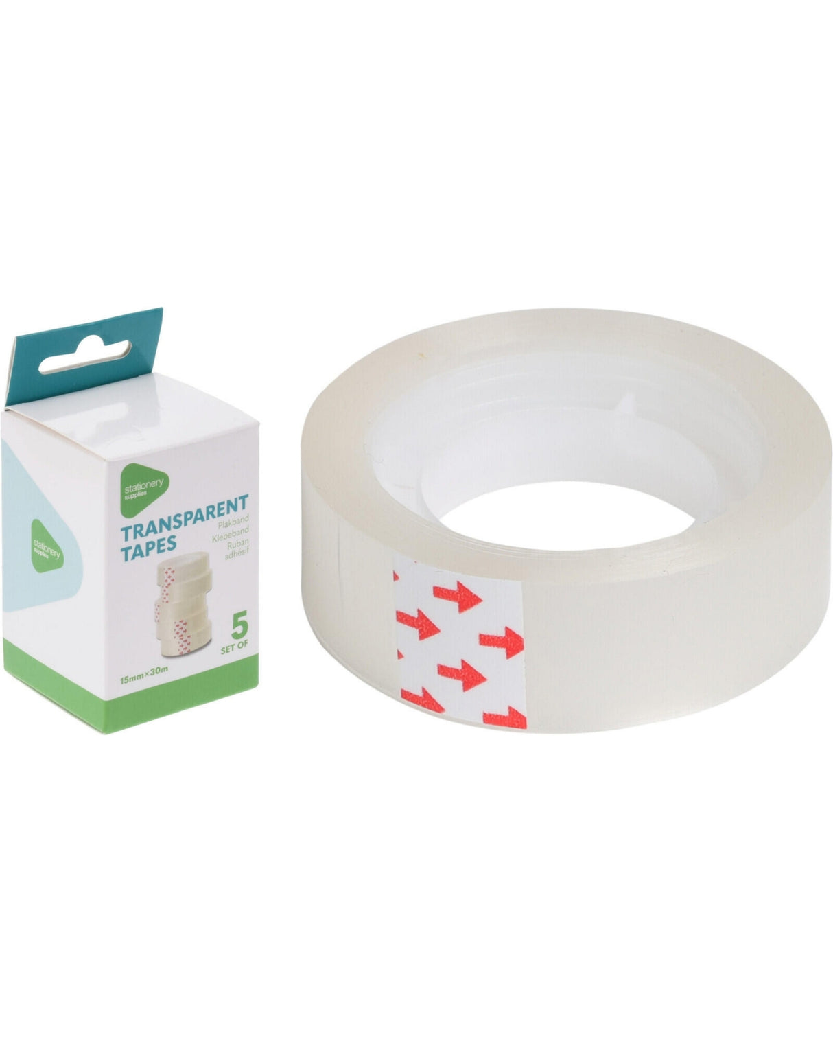 Tape 5 ruller - Transparent