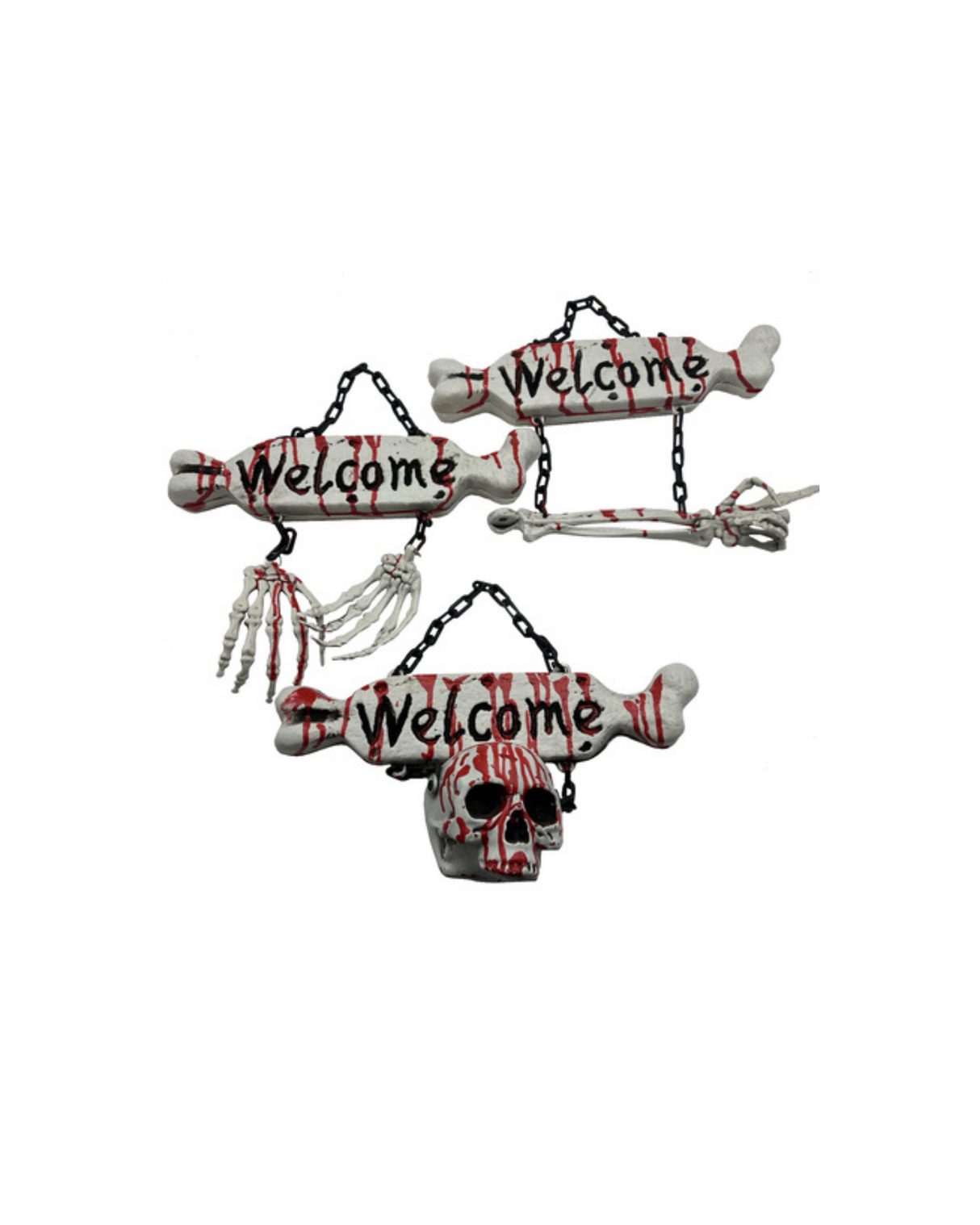 Skelet skilt - Halloween