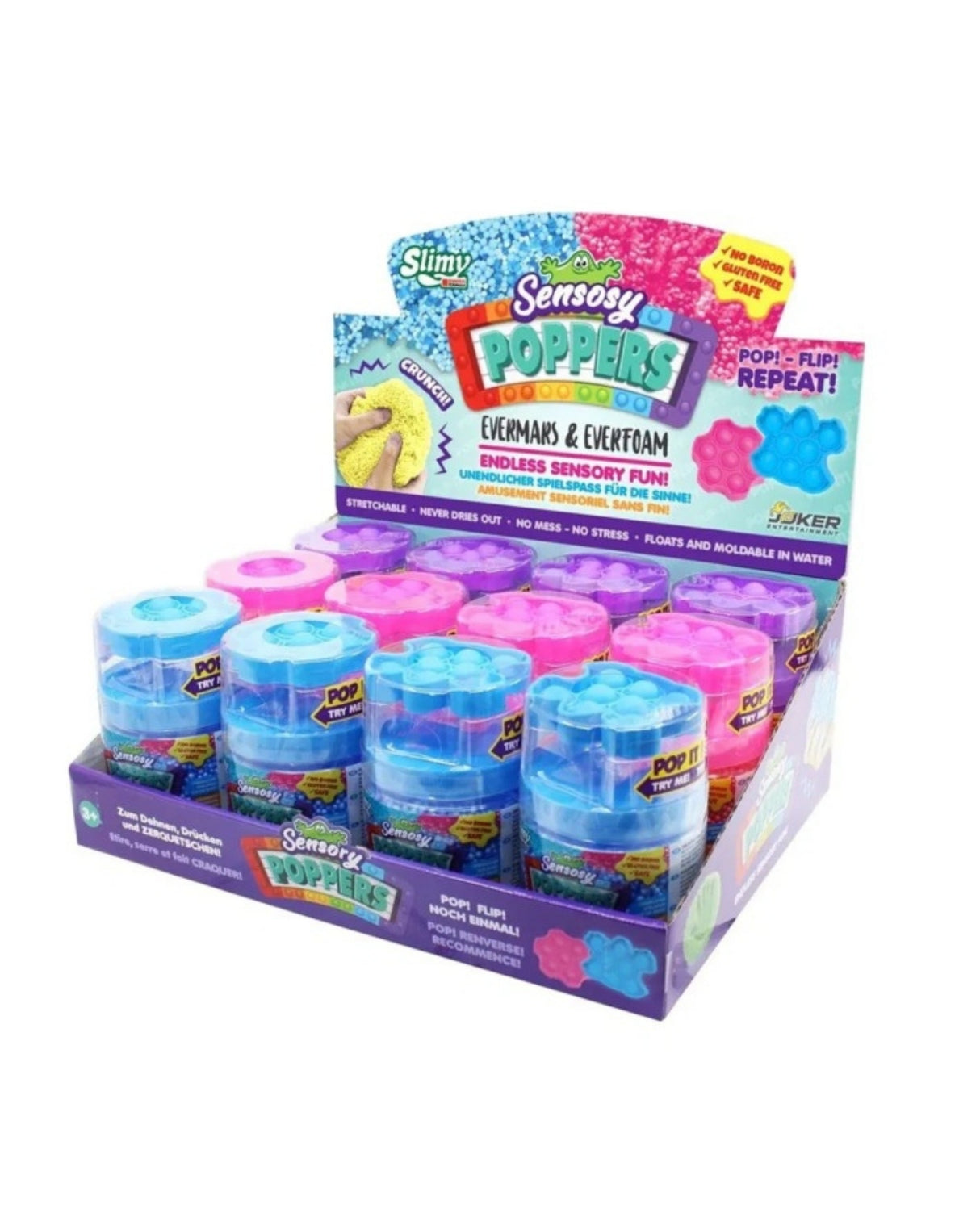 Sensory Compounds Slimy Poppers 1 stk - Blå