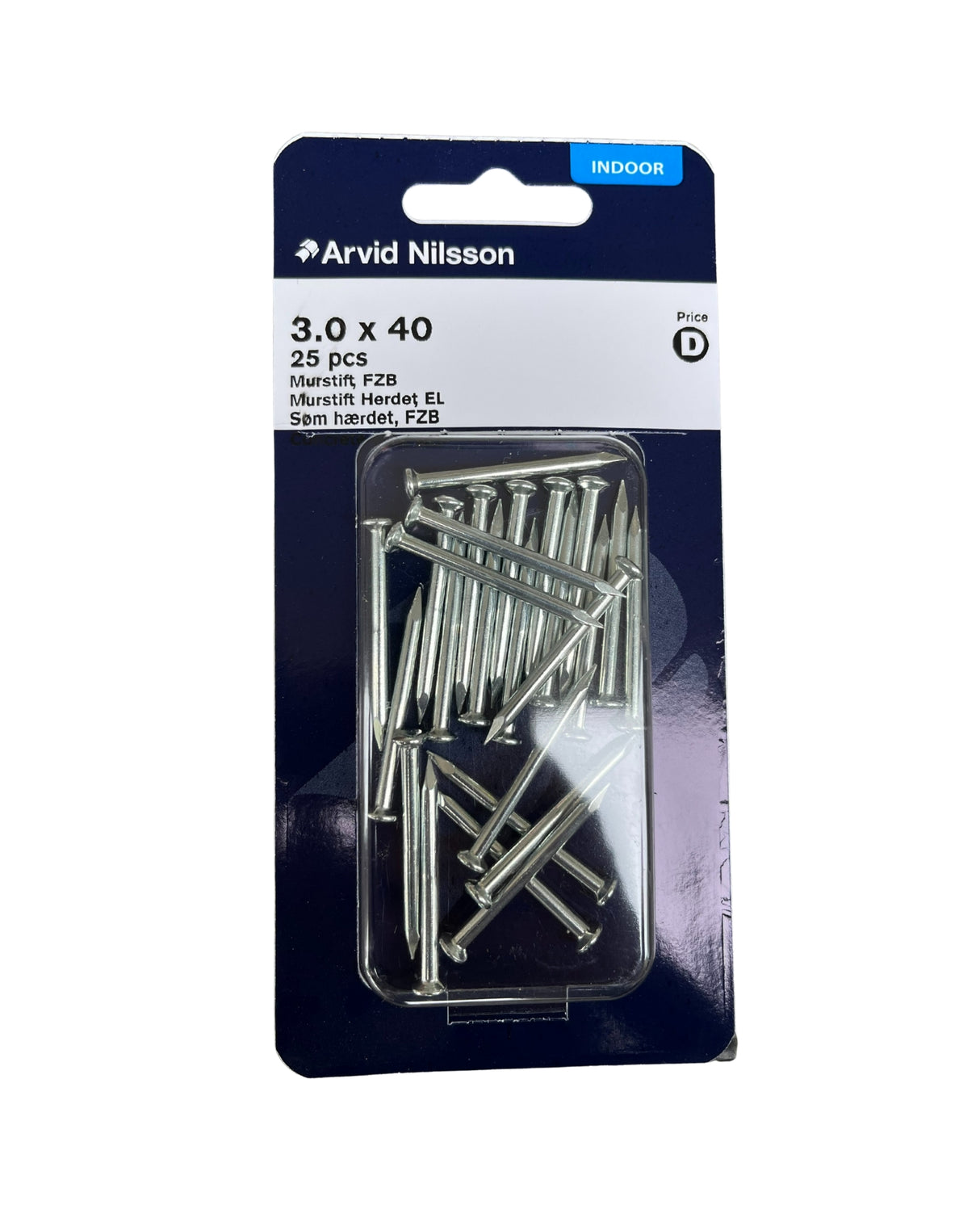 Betonsøm hærdet FZB 3,0 X 40 mm 25 Stk