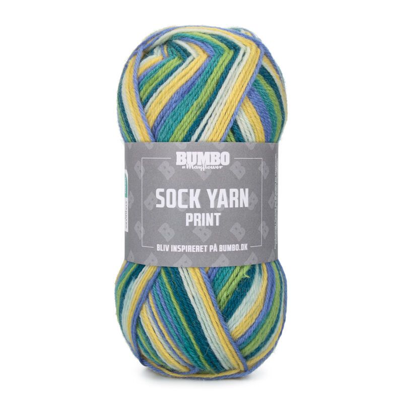Bumbo Sock Yarn Print color 192 - Spring Flower 50g.