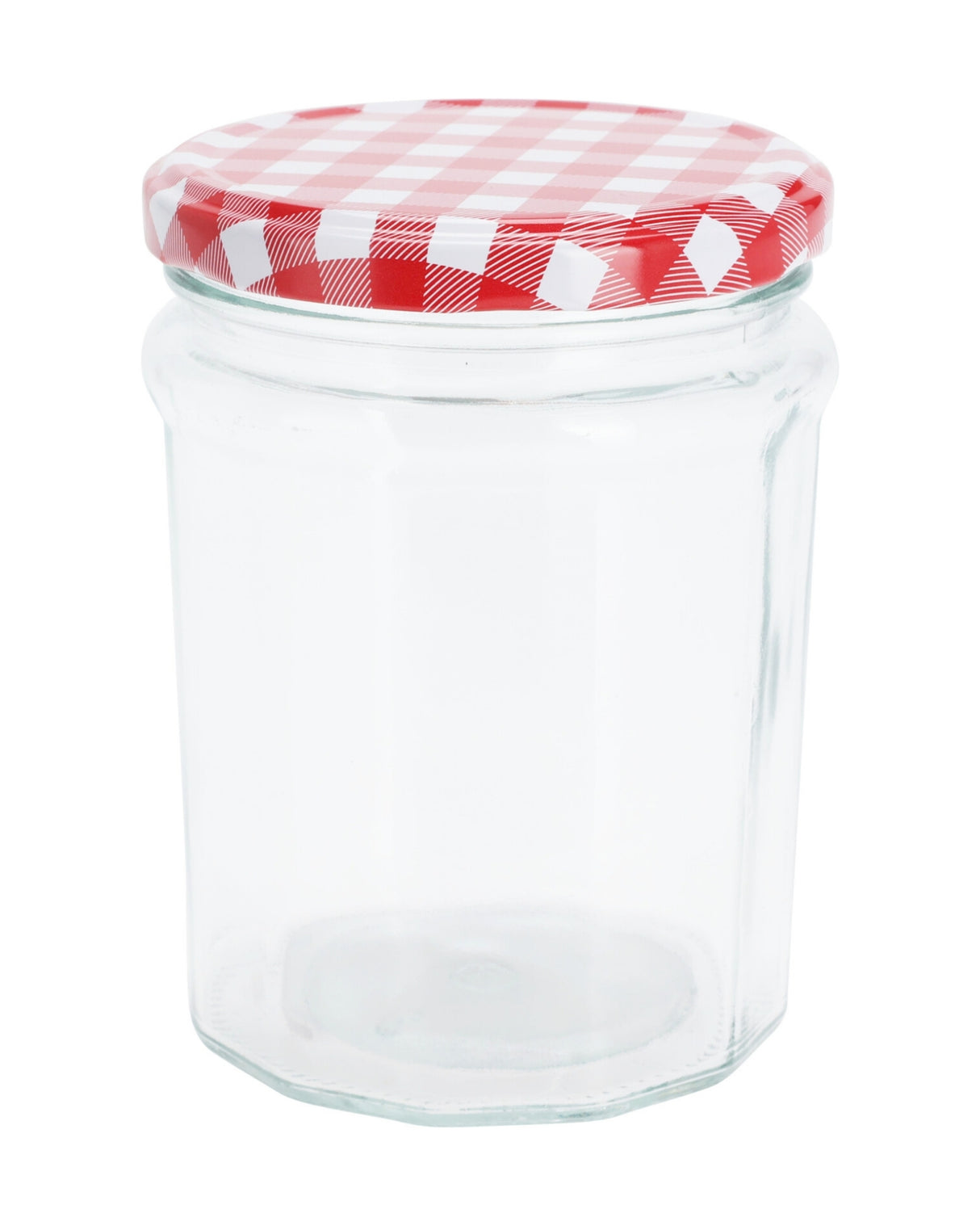 Glas med metallåg 450 ml 1 stk