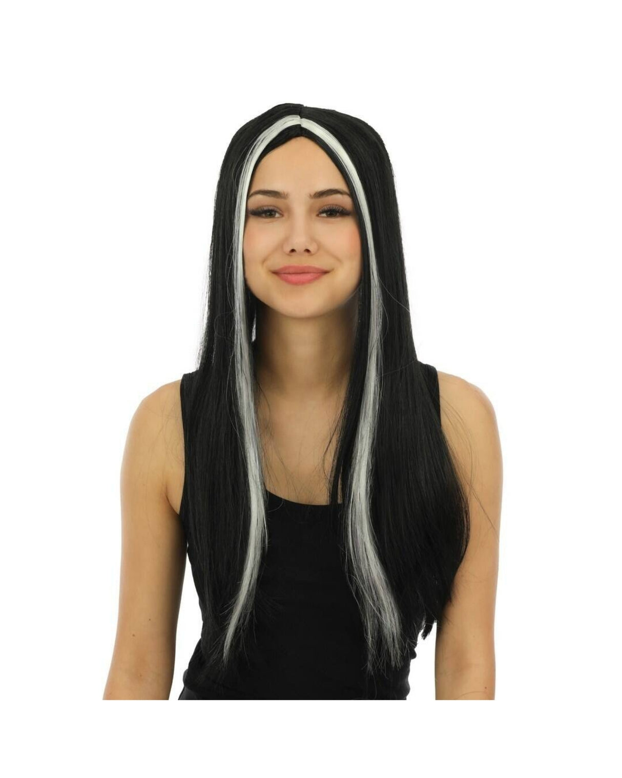 Witch wig - Black and gray