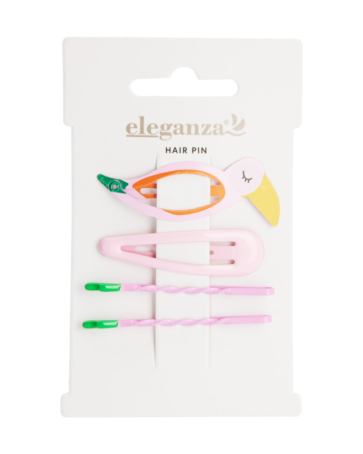 Håreclips i metal 4 stk 55mm