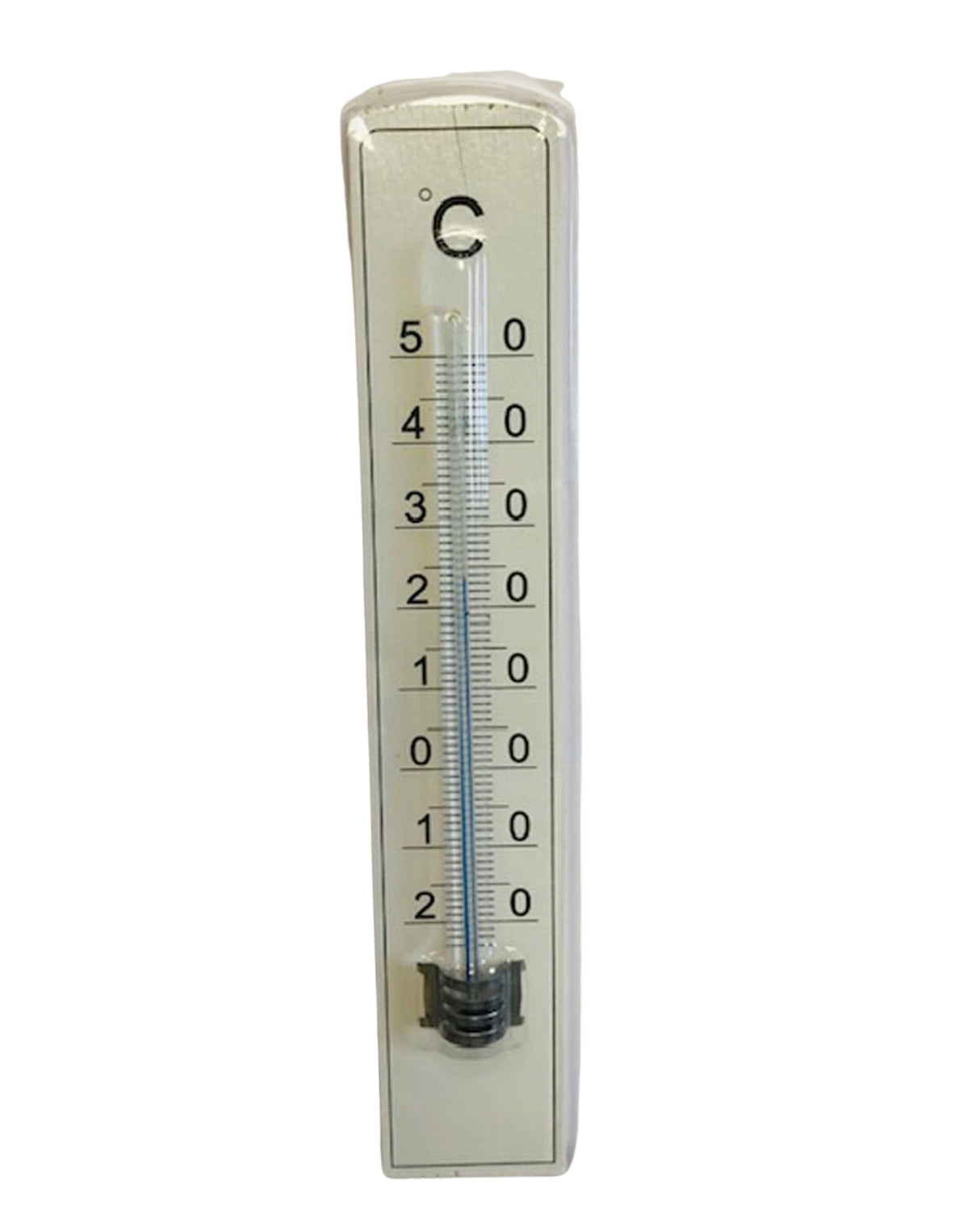 Thermometer på hvidt træ