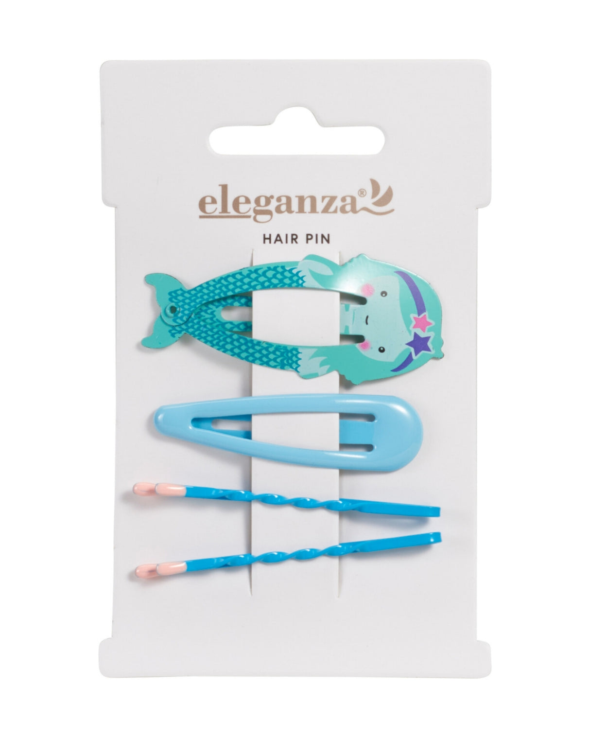 Håreclips i metal 4 stk 55mm