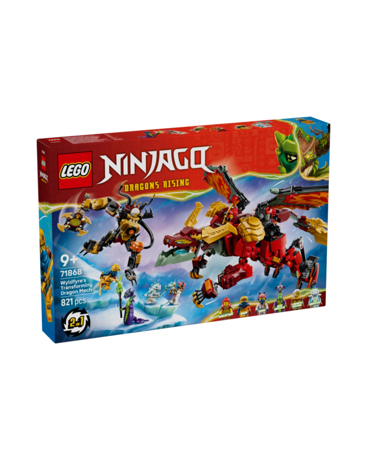LEGO 71868 Wyldfyres forvandlingsdrage-mech - LEGO Ninjago 71868