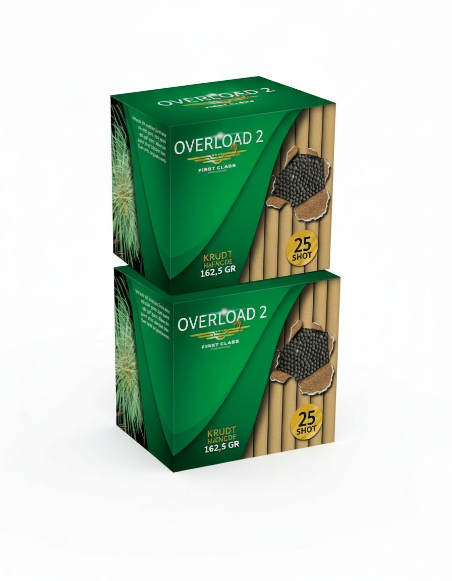 (Nr.81) Overload 2 by First Class - 25 skud - TILBUD 2 FOR 199,- kr