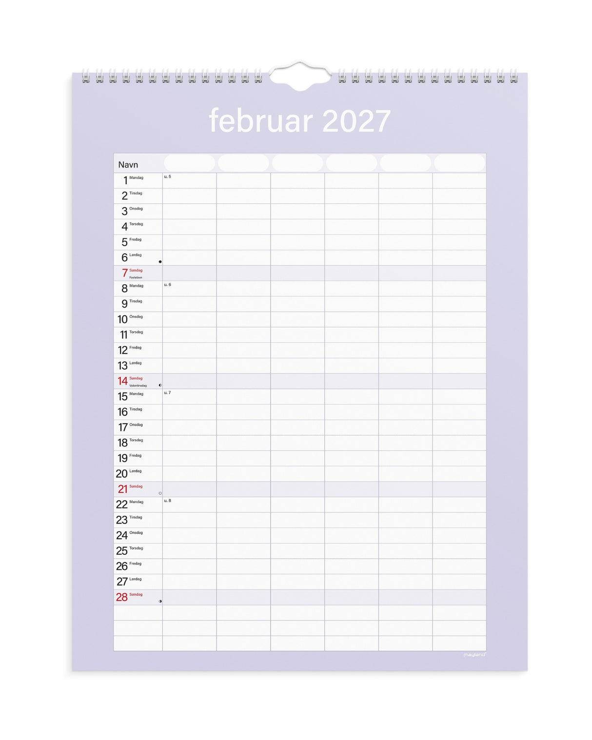 Studie Familiekalender Simply 2026/2027