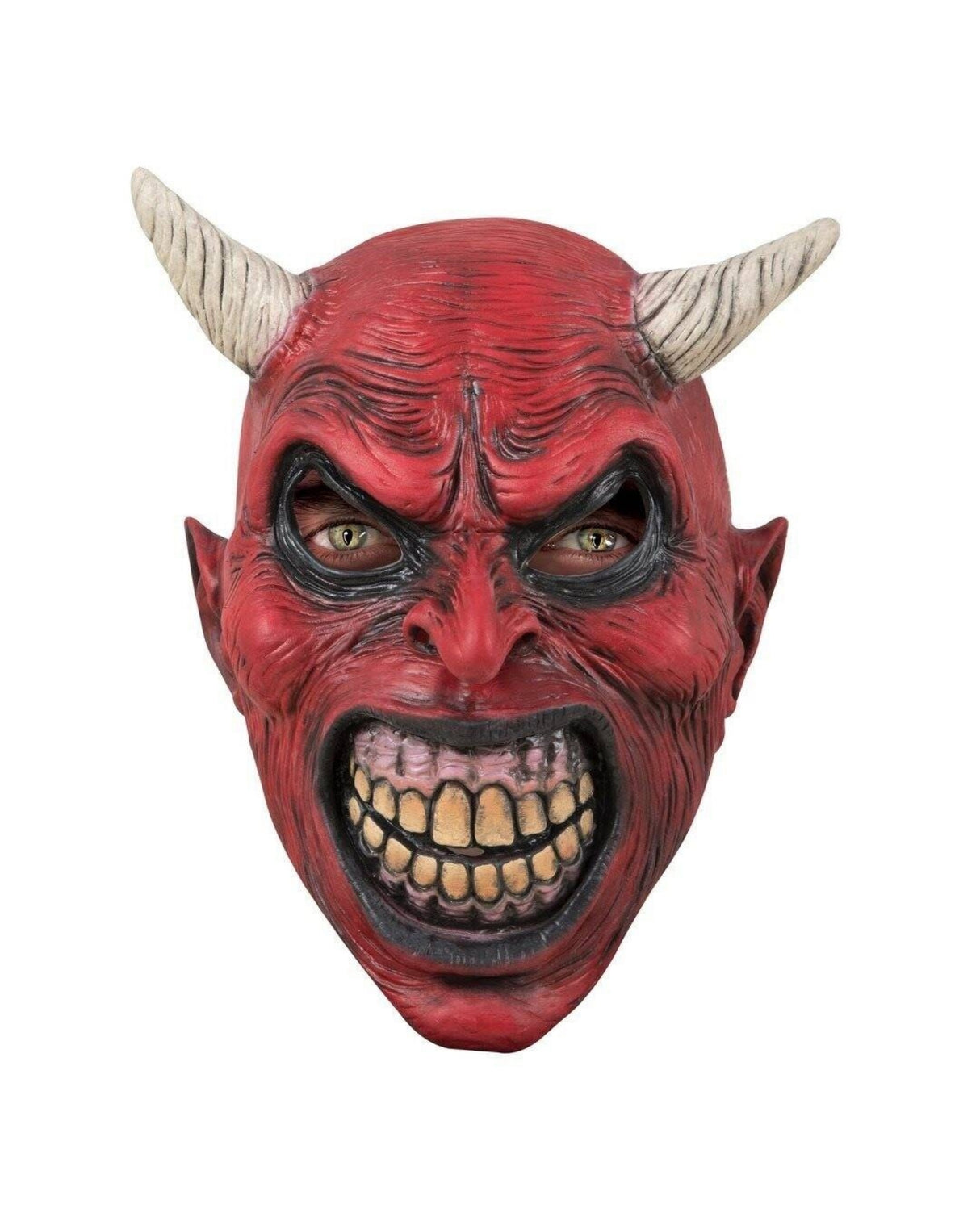 Full face adult latex mask - devil