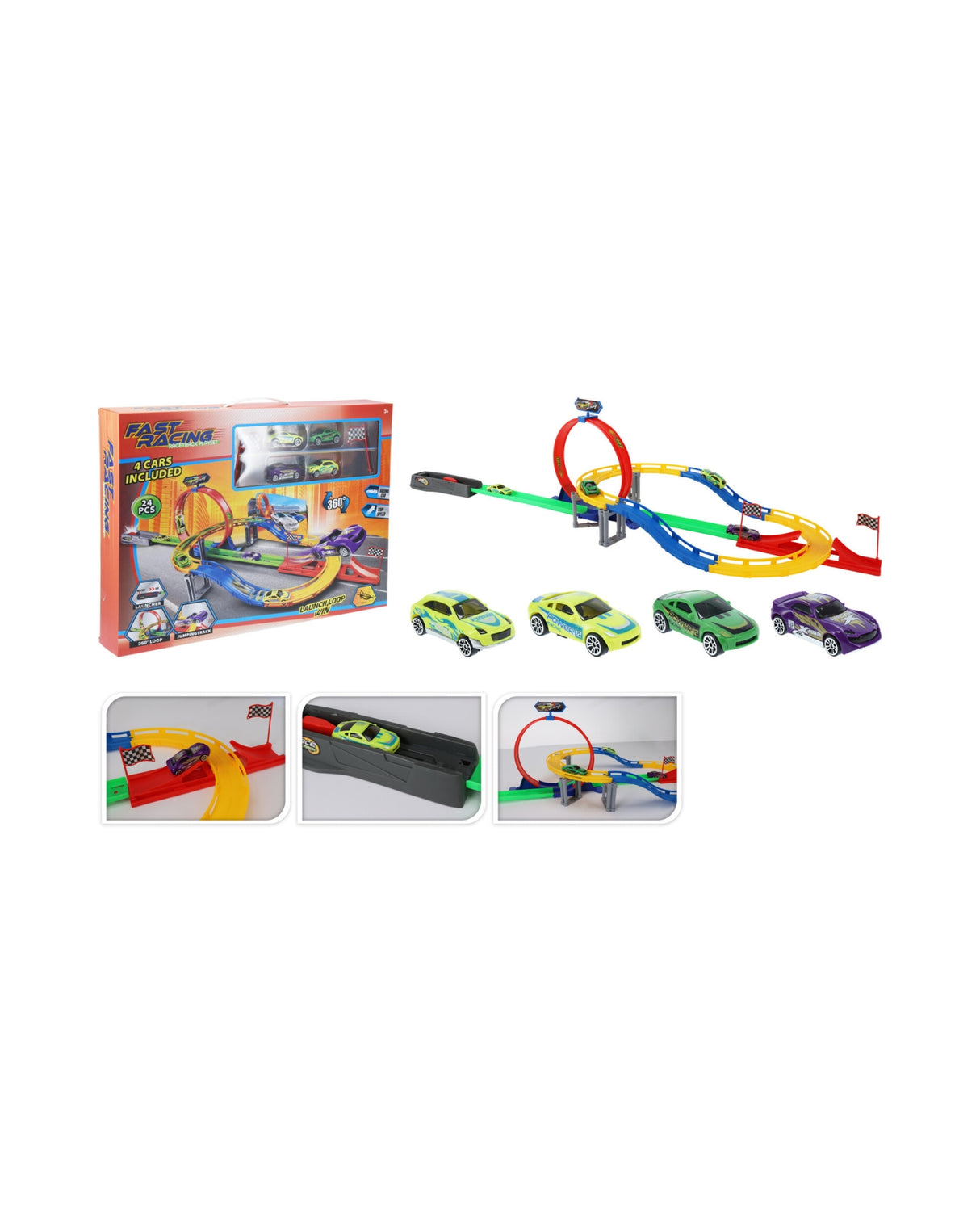 Racerbane med 24 dele