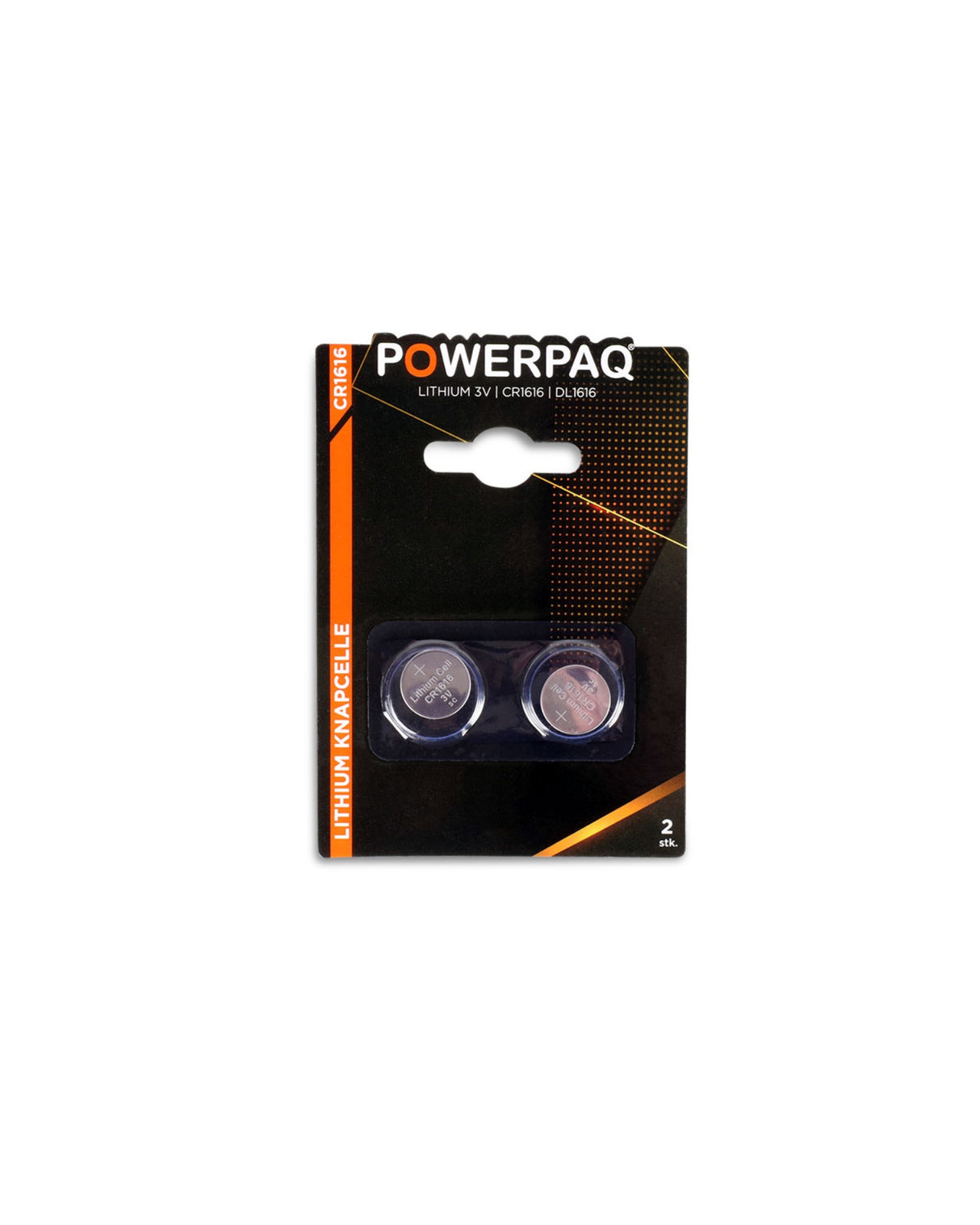 Batterier Lithium CR1616 - PowerPaq