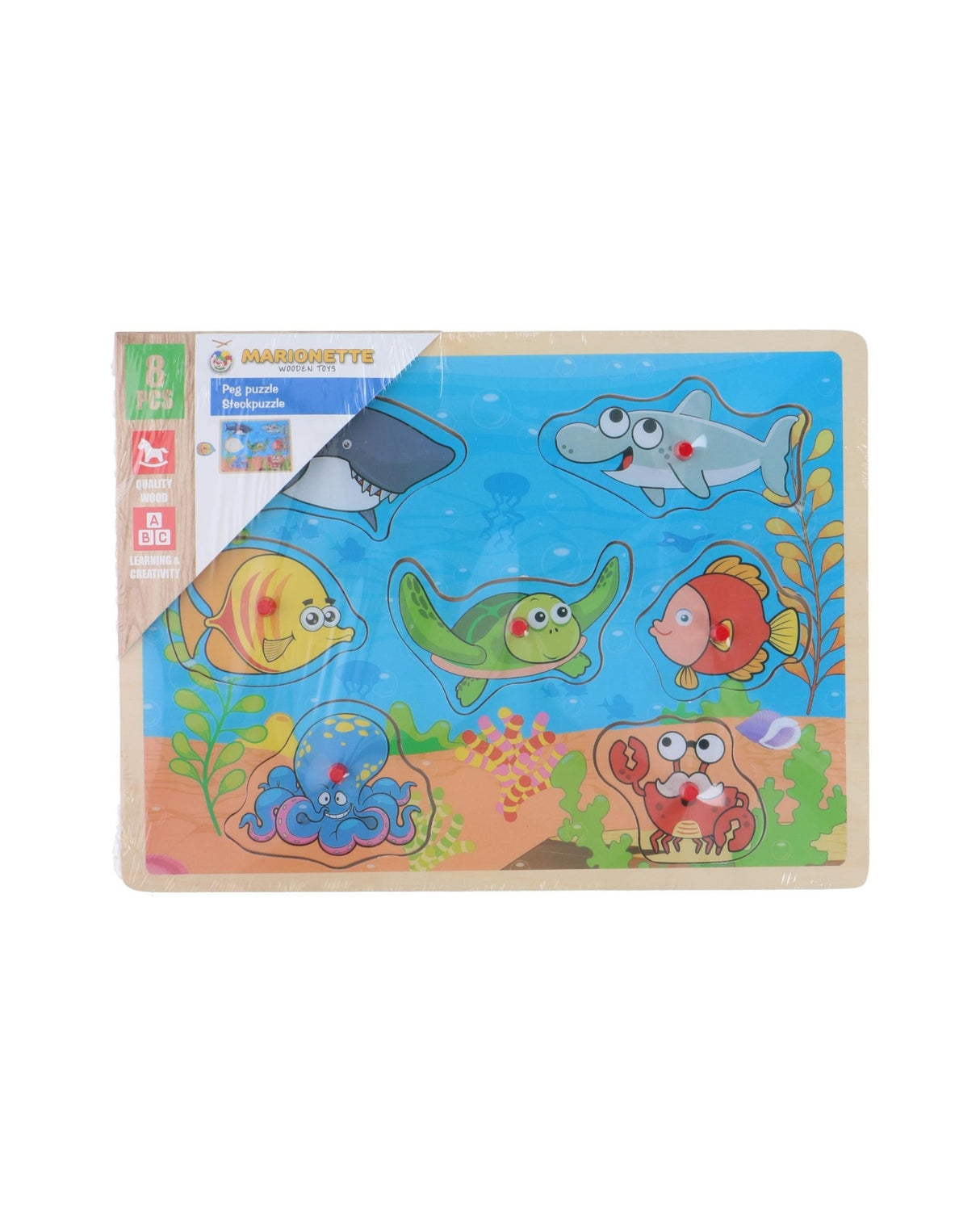 Knoppuslespil med 9 brikker