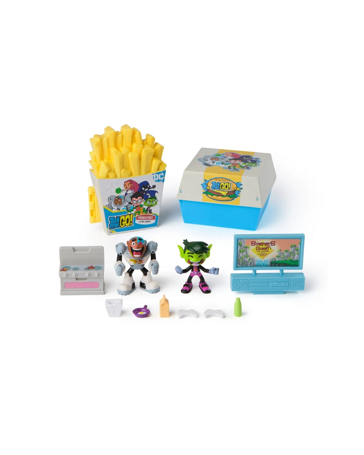 Teen Titans Go Kitchen Chaos Display Set