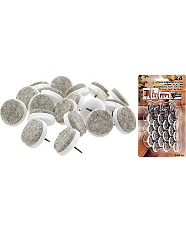 Filt puder med søm - 24 stk