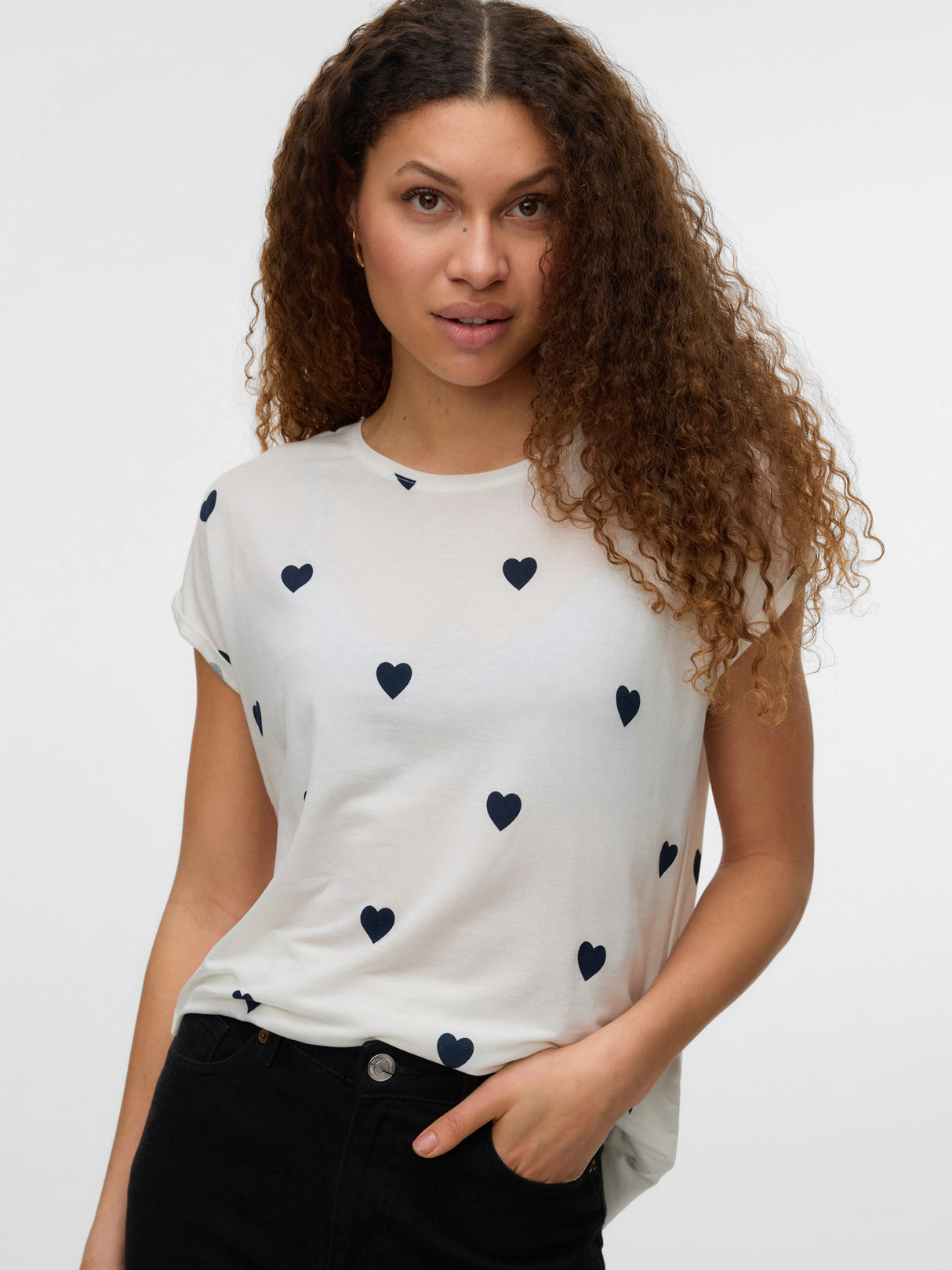 Snow White NAVY BLAZER HEARTS Bluse fra Vero Moda - 10214302