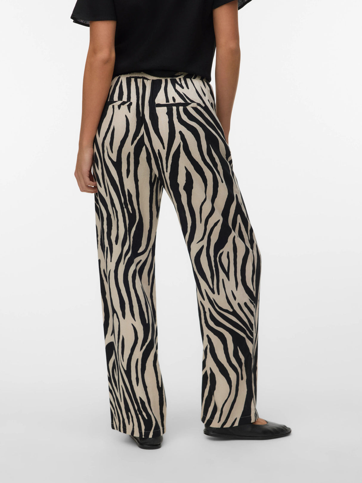 Silver Lining Sina Zebra Black Bukser fra Vero Moda - 10287363