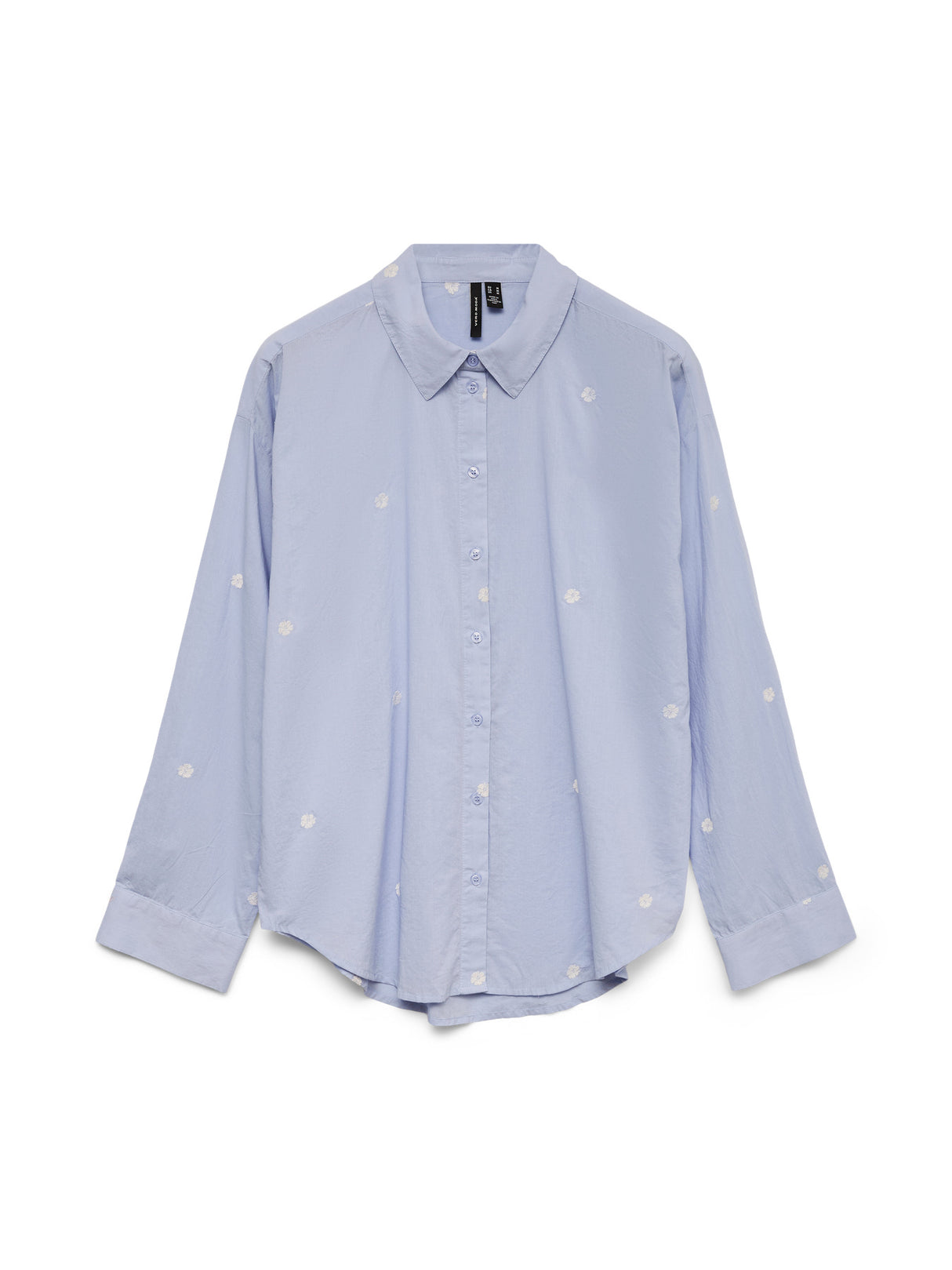 Brunnera Blue Emb hibiscus snow white Bluse fra Vero Moda - 10324629