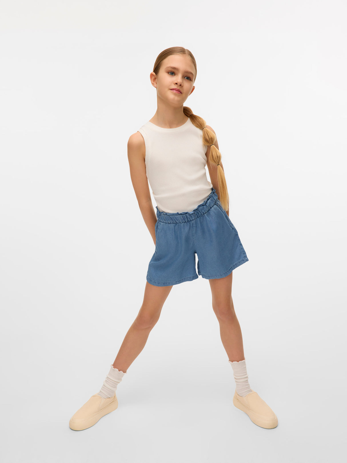 Medium Blue Denim Shorts fra Vero Moda - 10326573