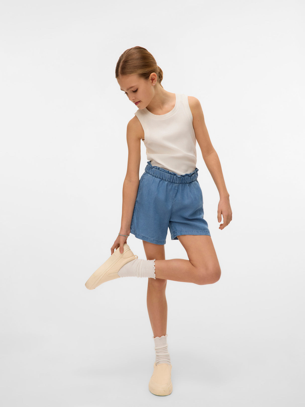 Medium Blue Denim Shorts fra Vero Moda - 10326573