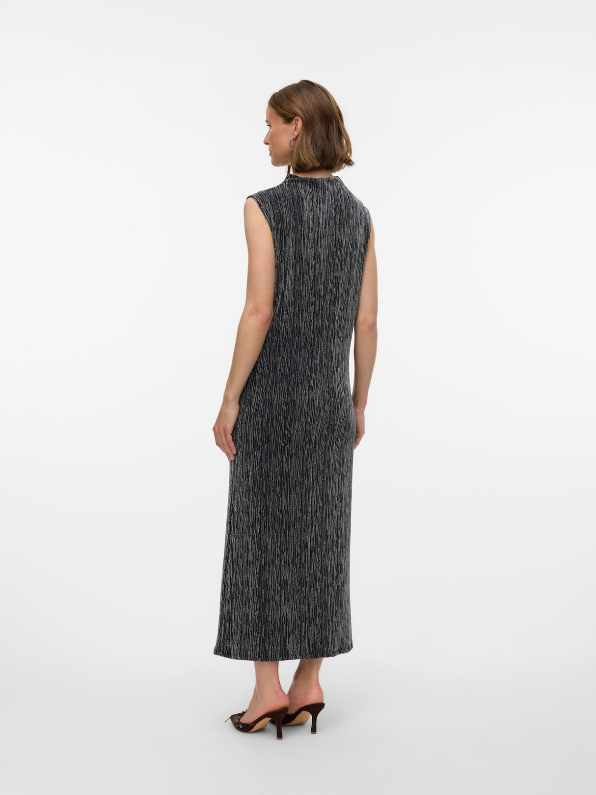 Black Silver lurex Kjole fra Vero Moda - 10336100
