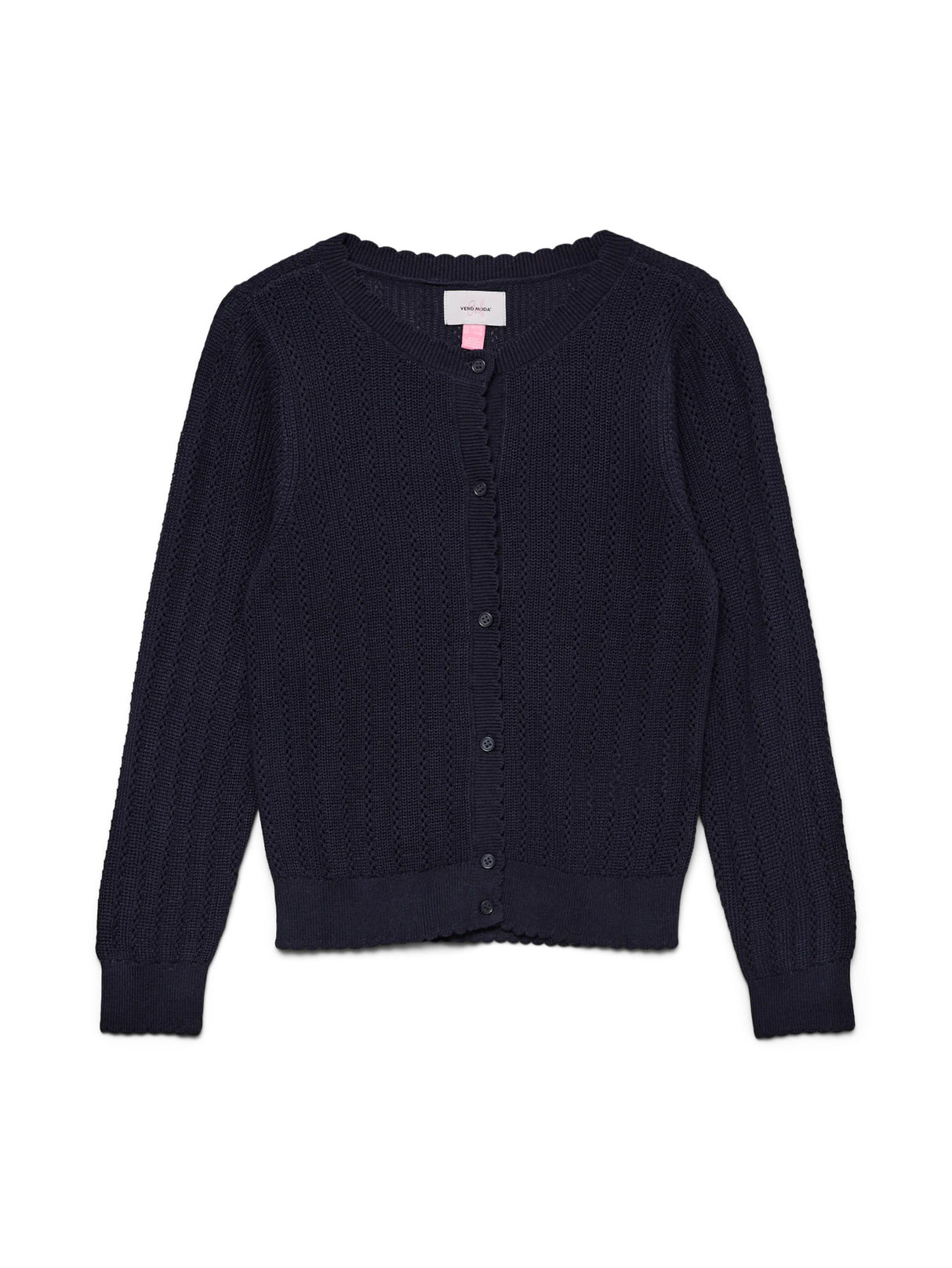 Navy Blazer Cardigan,Striktrøje fra Vero Moda - 10340835