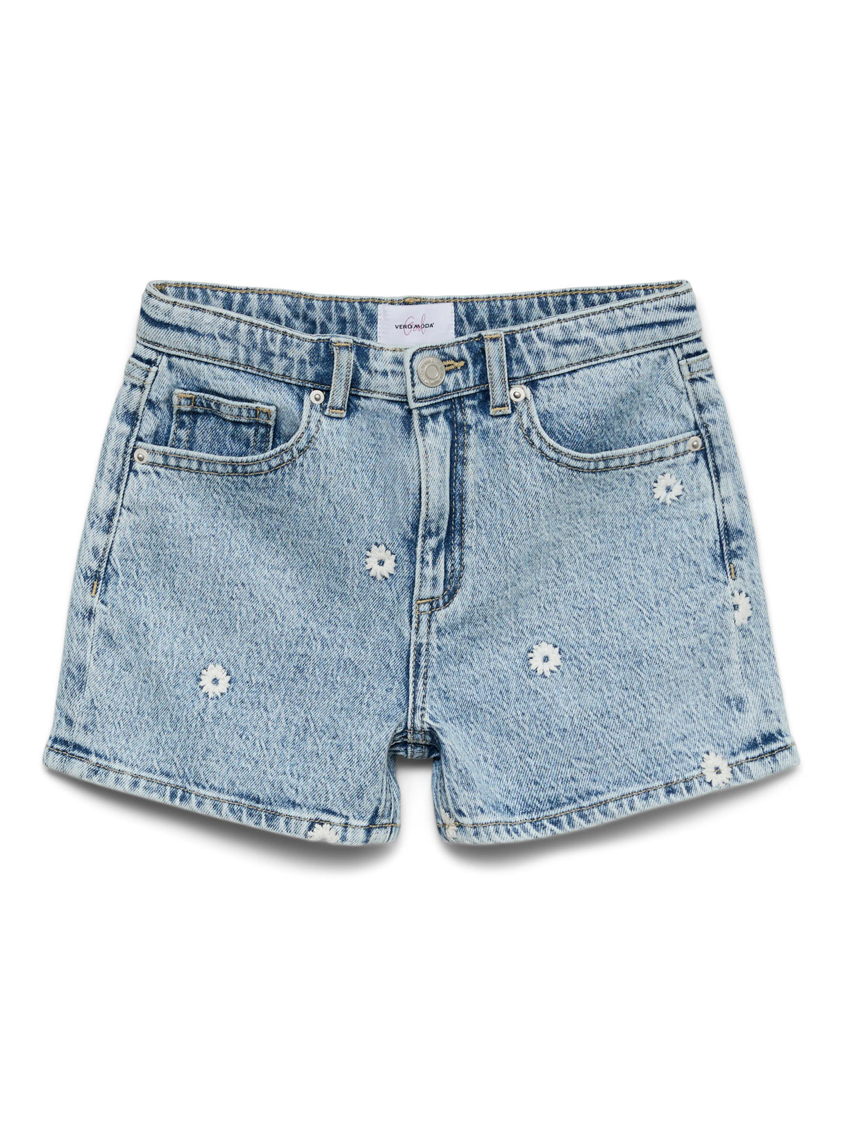 Light Blue Denim FLOWER Shorts fra Vero Moda - 10342580